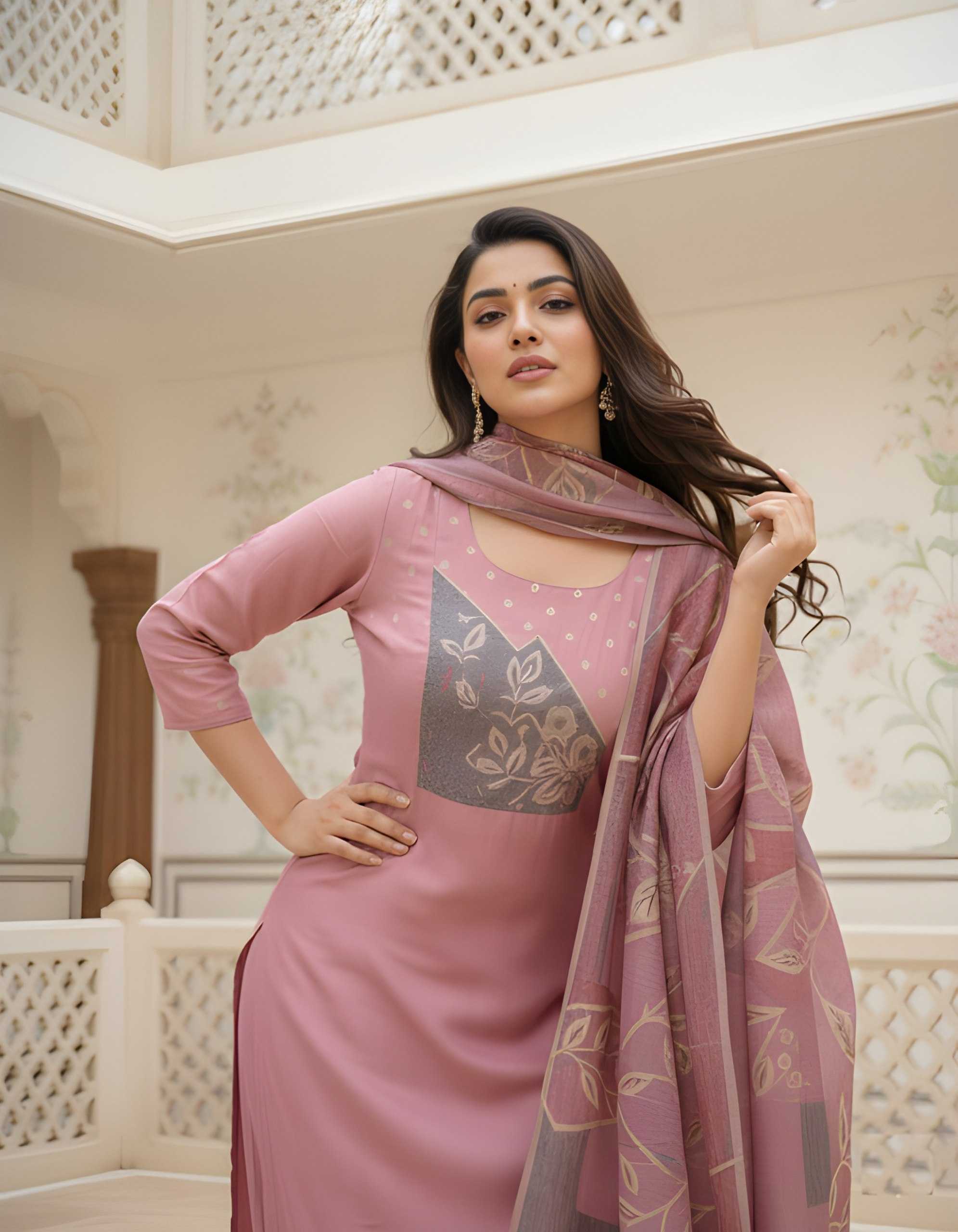 YNF Wholesale Heavy Roman Silk Printed Kurtis KESH559 6004 | Surat Manufacturer