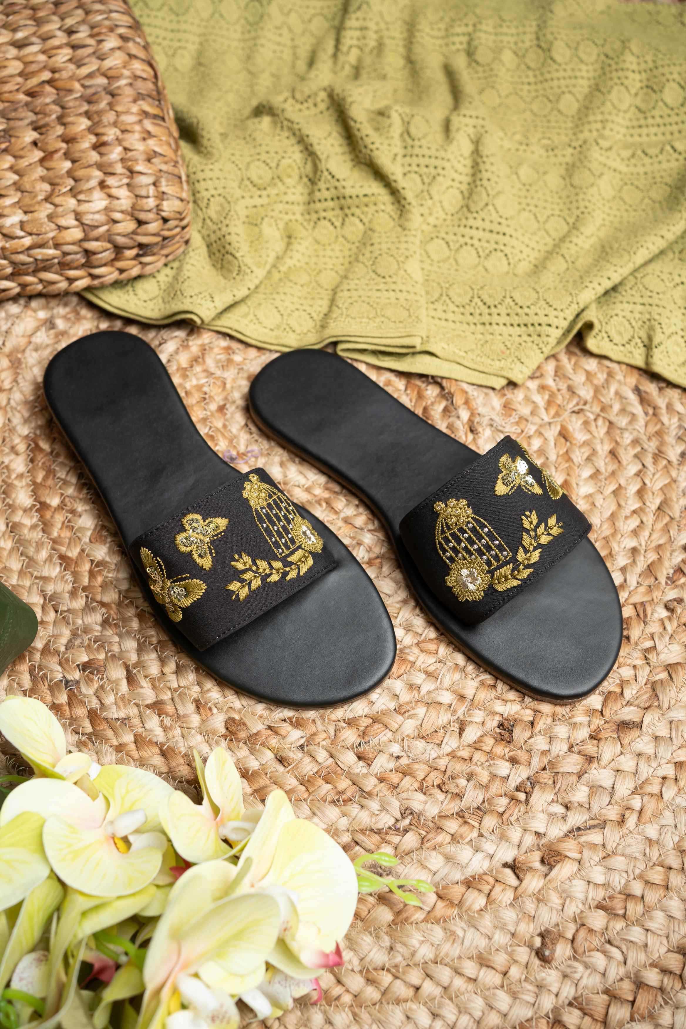 YNF Wholesale Heavy Roman Silk Casual Ethnic Footwear KESH641 NAYRA | Surat Manufacturer