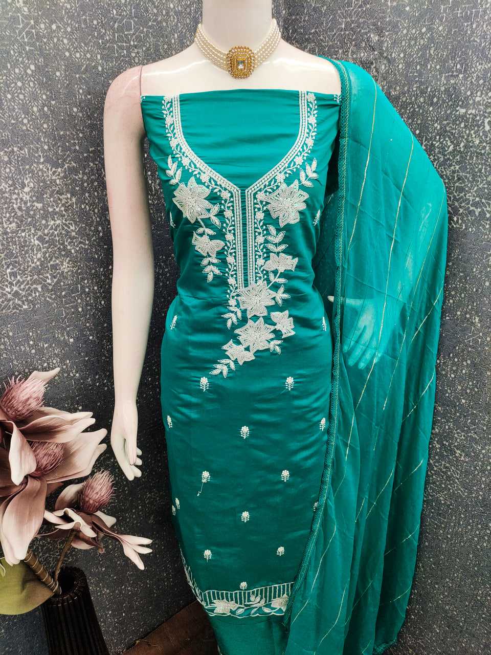YNF Wholesale Heavy Roman Silk Embroidery Suits KESH648 1537 | Surat Manufacturer