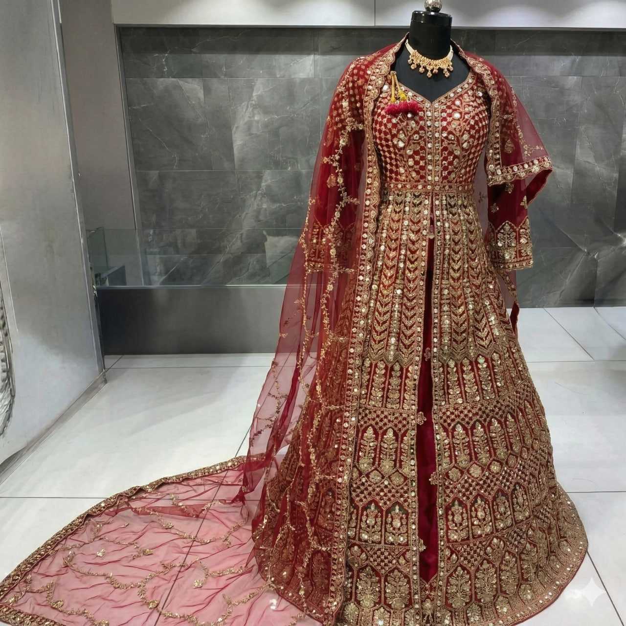 YNF Wholesale Heavy Silk Bridal Lehenga KESH579 G81 | Surat Manufacturer