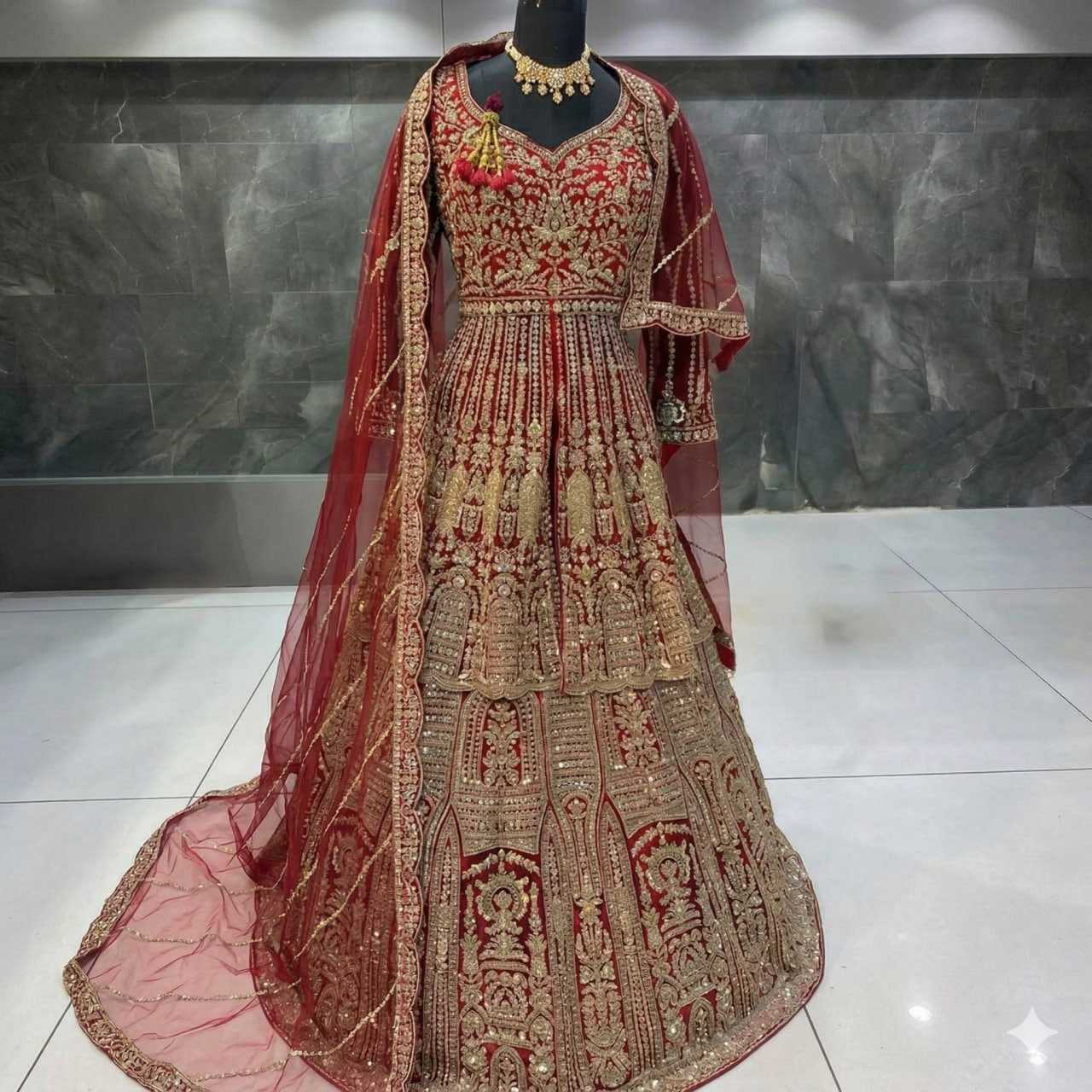 YNF Wholesale Heavy Silk Bridal Lehenga KESH579 G98 | Surat Manufacturer