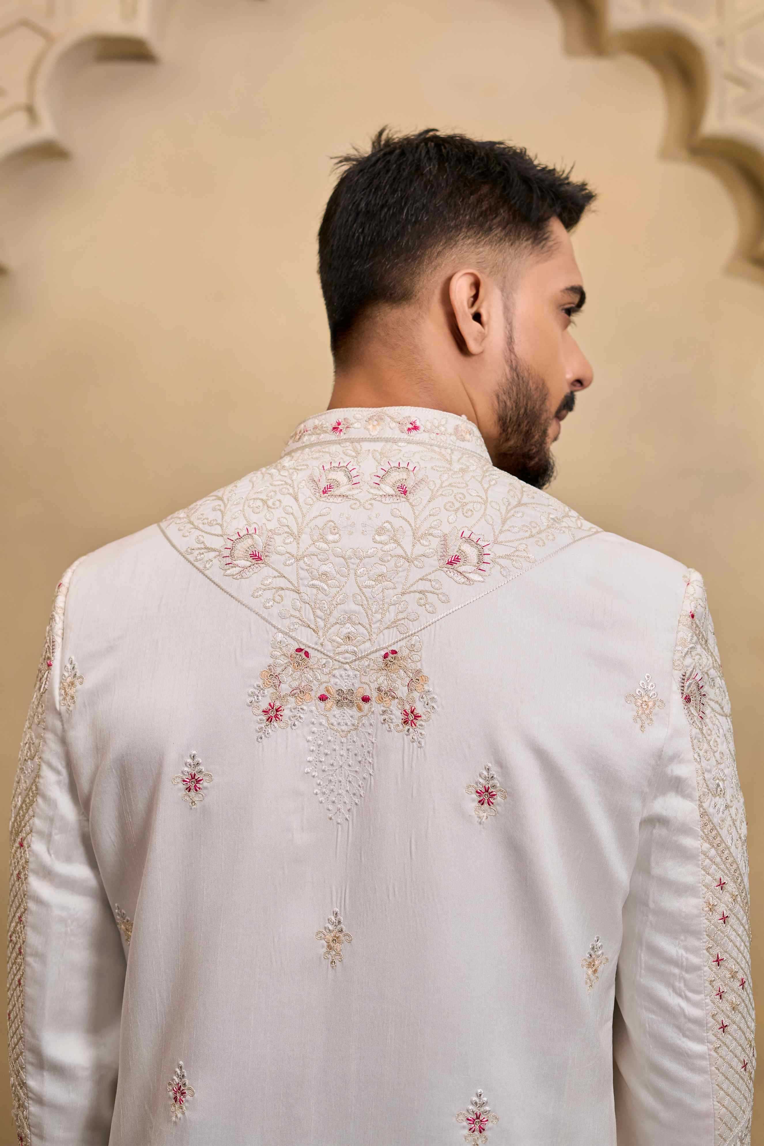 YNF Wholesale Heavy Silk Wedding Sherwani RIN223 5090 - 5108 | Surat Manufacturer