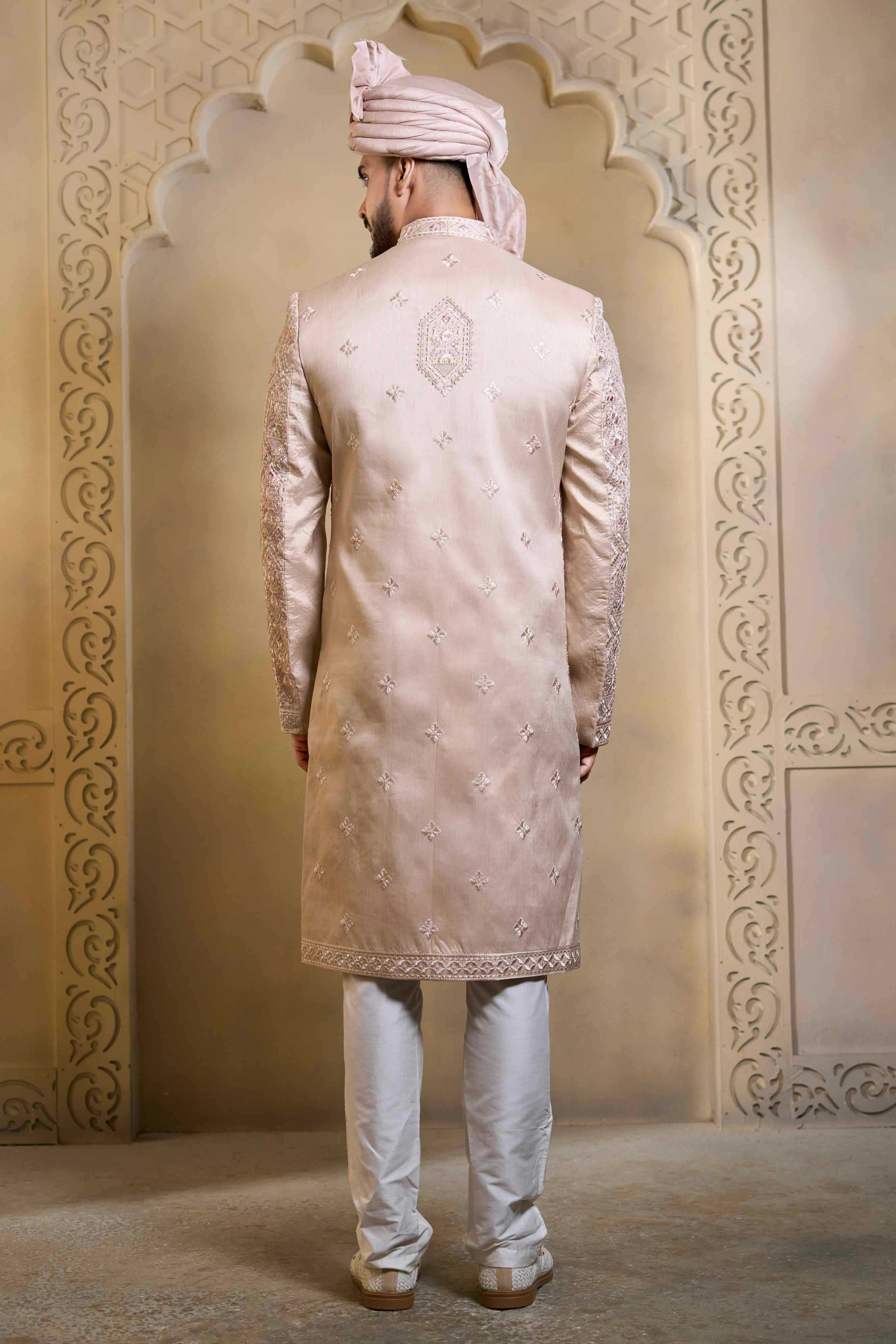 YNF Wholesale Heavy Silk Wedding Sherwani RIN223 5090 - 5108 | Surat Manufacturer