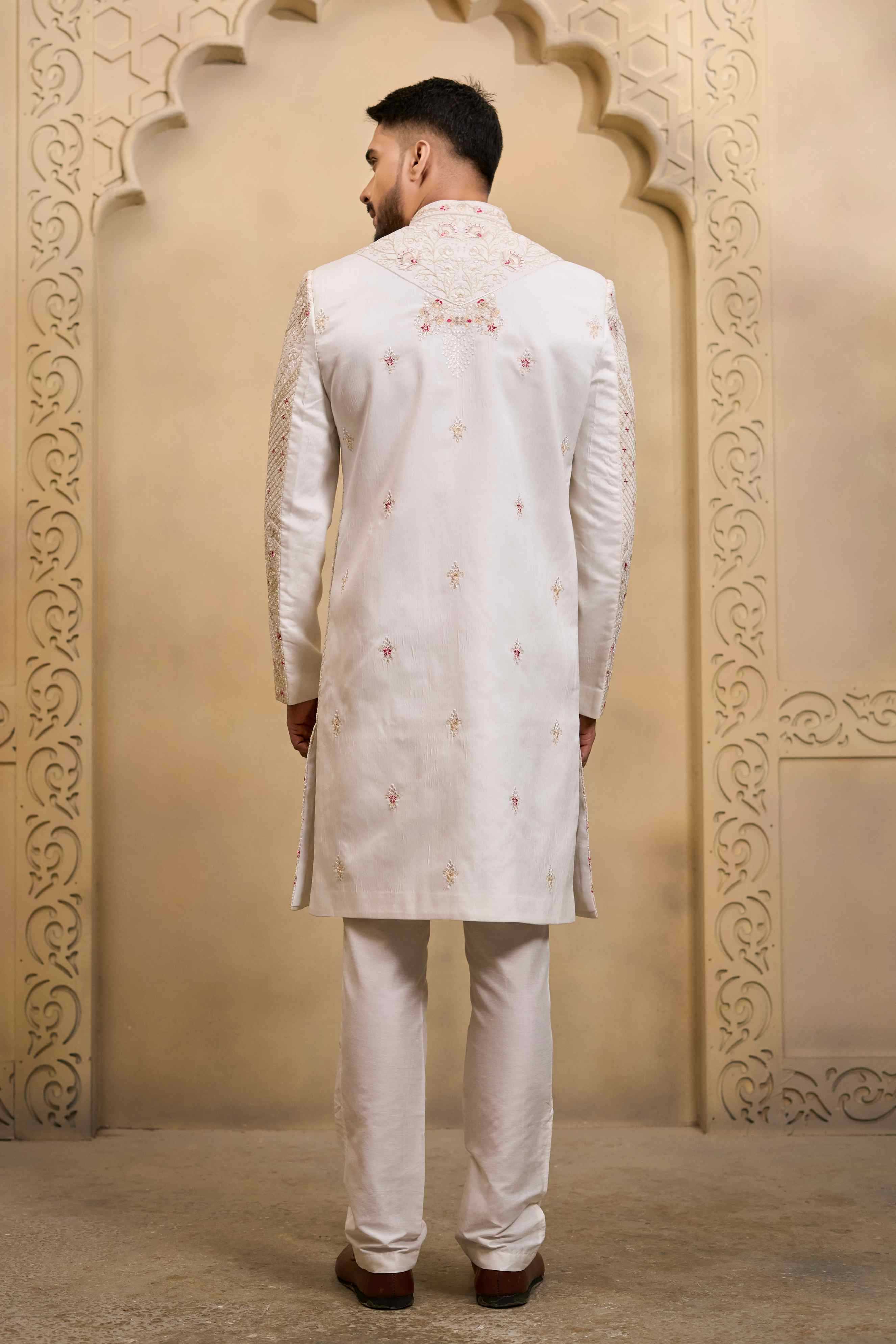 YNF Wholesale Heavy Silk Wedding Sherwani RIN223 5090 - 5108 | Surat Manufacturer