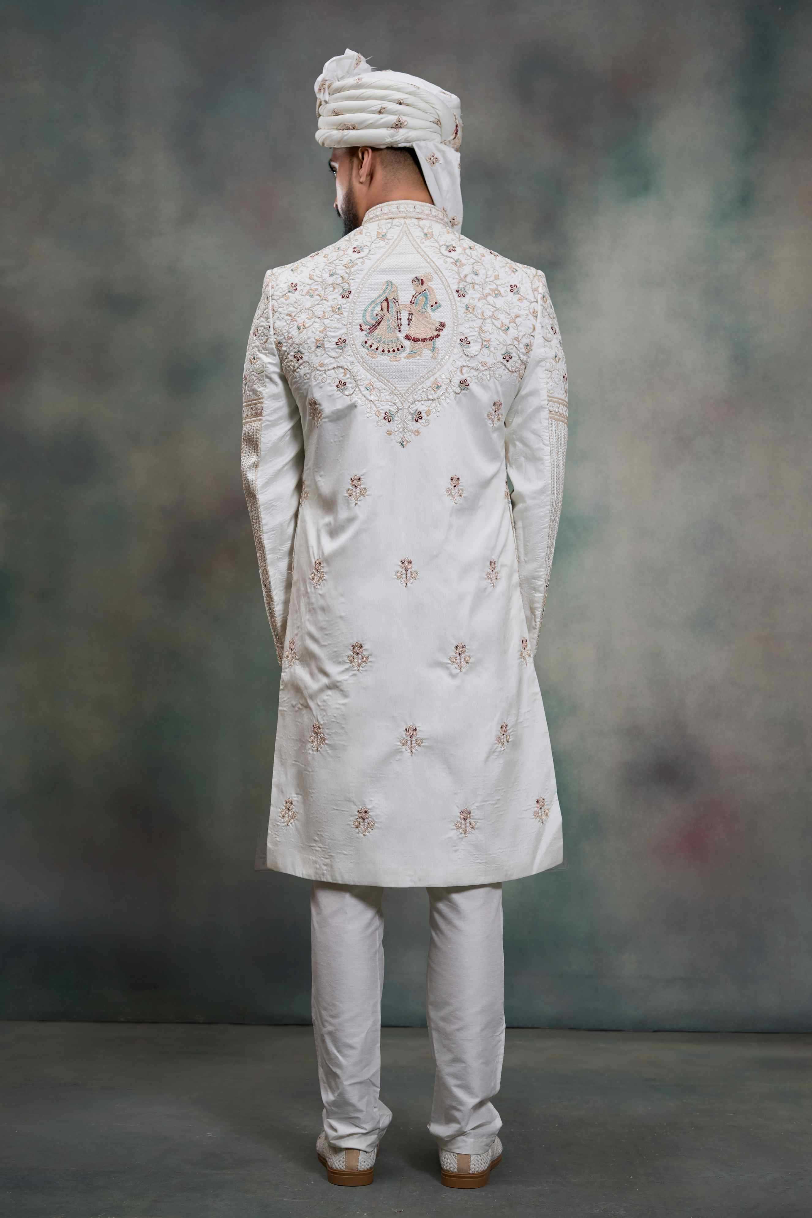 YNF Wholesale Heavy Silk Wedding Sherwani RIN223 5090 - 5108 | Surat Manufacturer