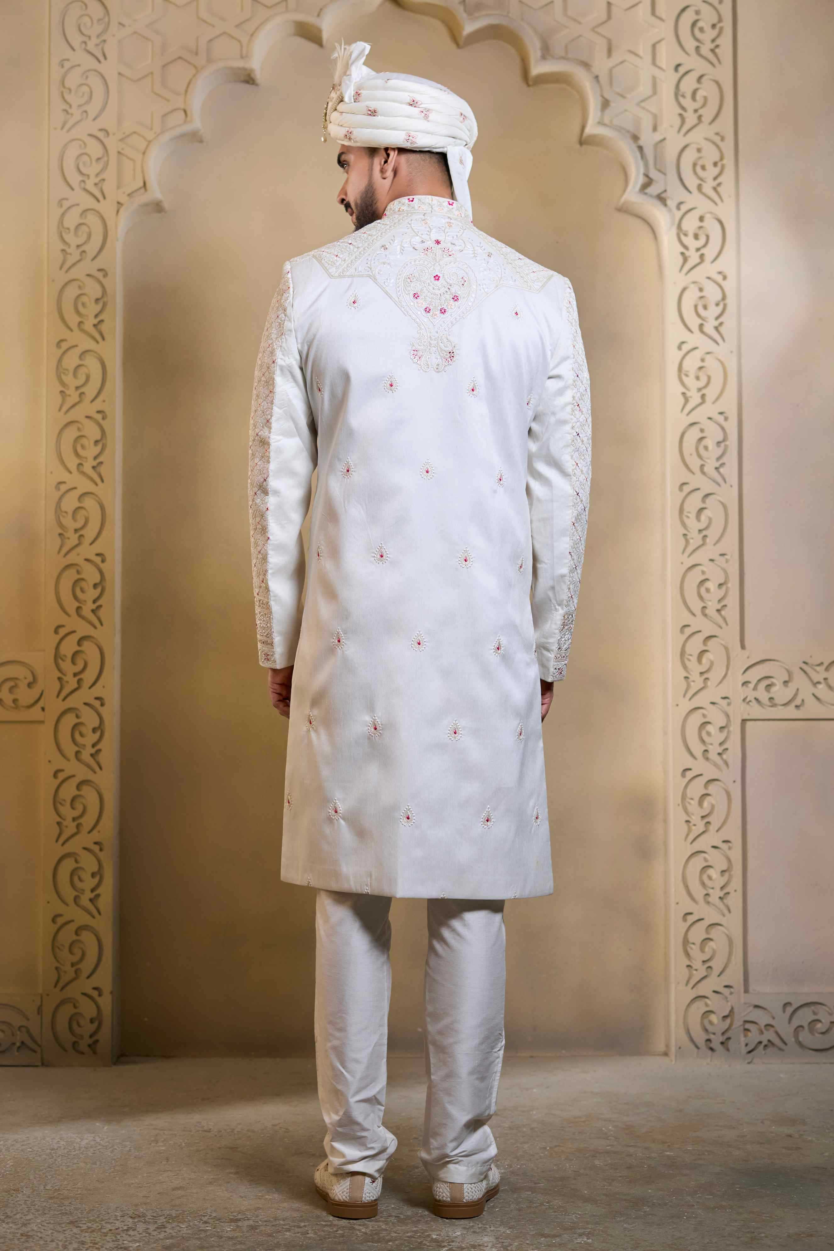 YNF Wholesale Heavy Silk Wedding Sherwani RIN223 5090 - 5108 | Surat Manufacturer