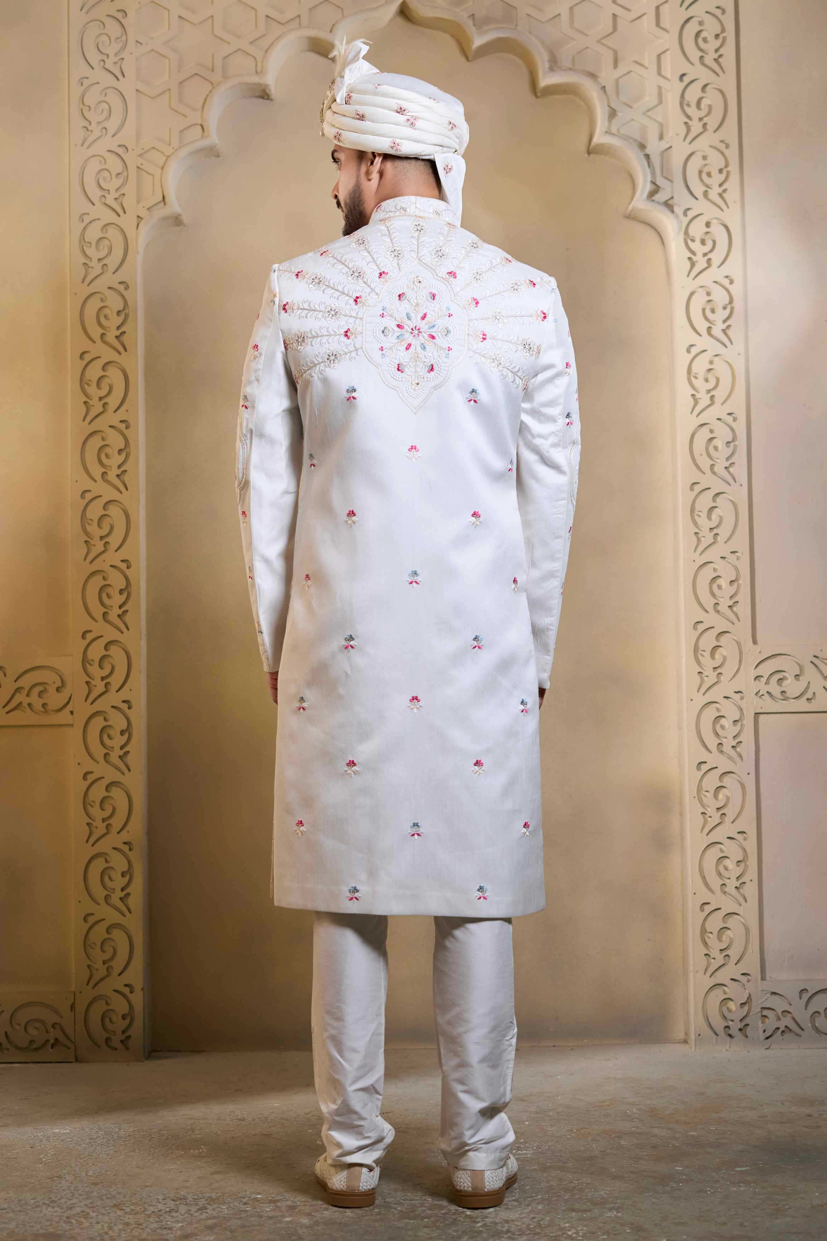 YNF Wholesale Heavy Silk Wedding Sherwani RIN223 5090 - 5108 | Surat Manufacturer