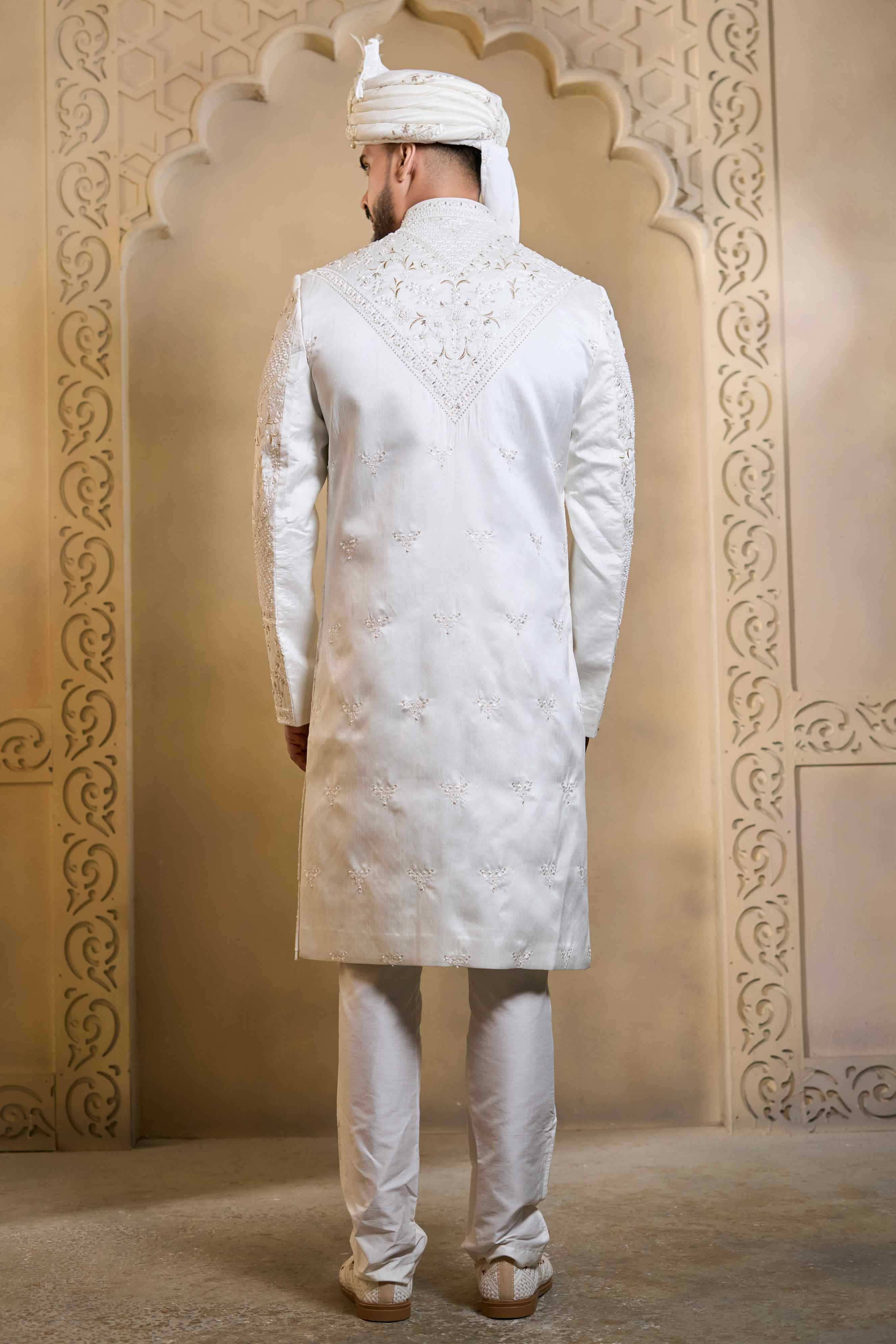YNF Wholesale Heavy Silk Wedding Sherwani RIN223 5090 - 5108 | Surat Manufacturer