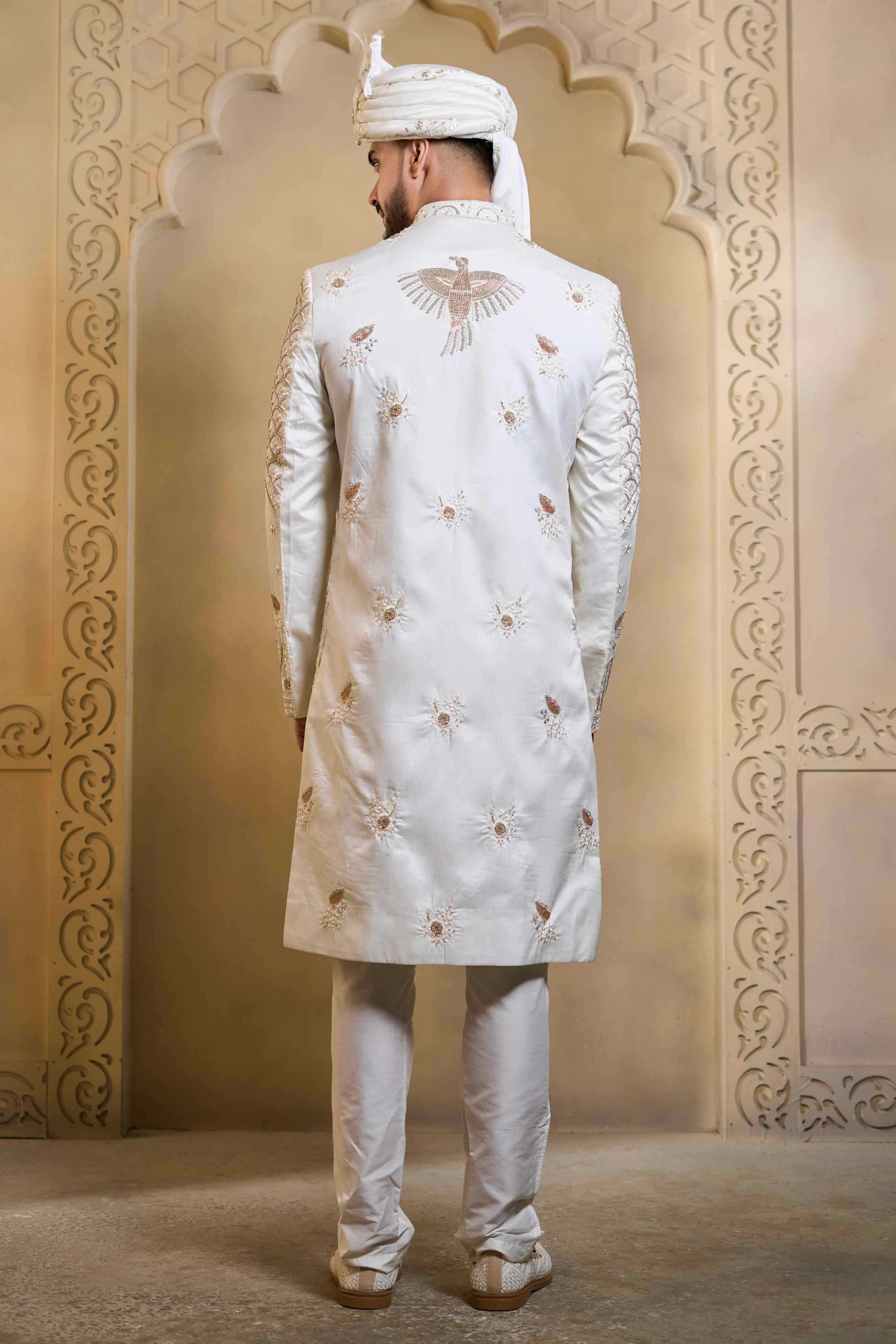YNF Wholesale Heavy Silk Wedding Sherwani RIN223 5090 - 5108 | Surat Manufacturer