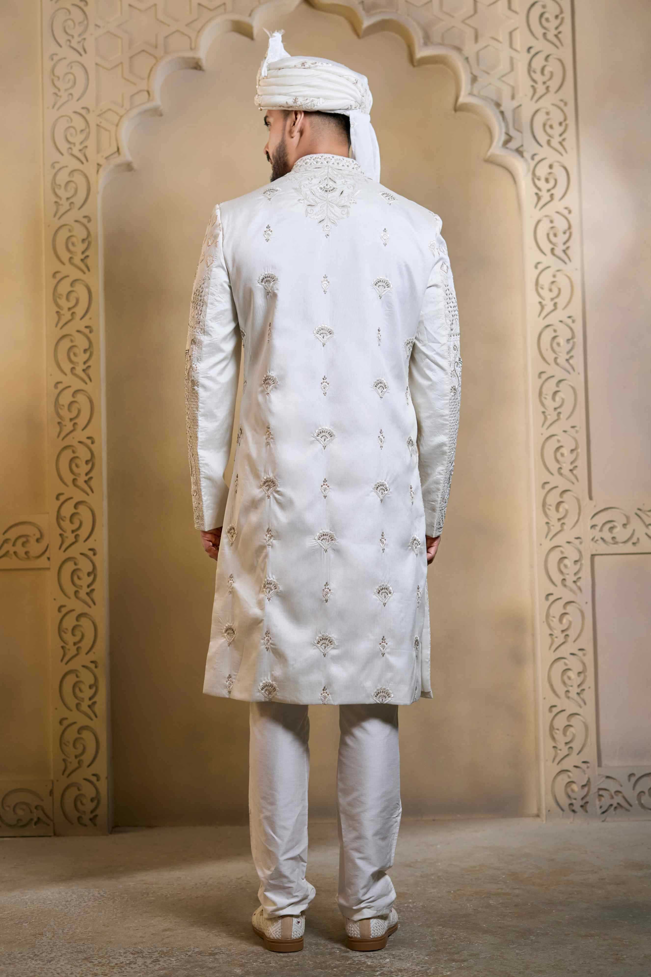 YNF Wholesale Heavy Silk Wedding Sherwani RIN223 5090 - 5108 | Surat Manufacturer