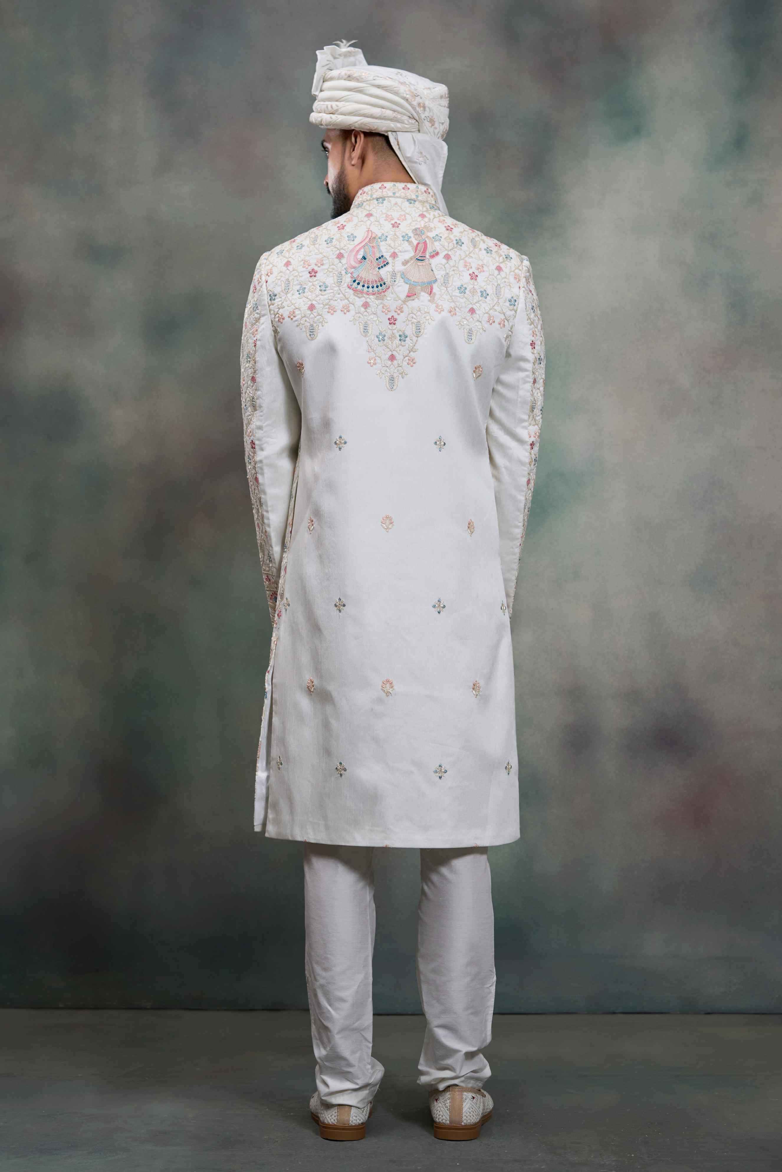 YNF Wholesale Heavy Silk Wedding Sherwani RIN223 5090 - 5108 | Surat Manufacturer