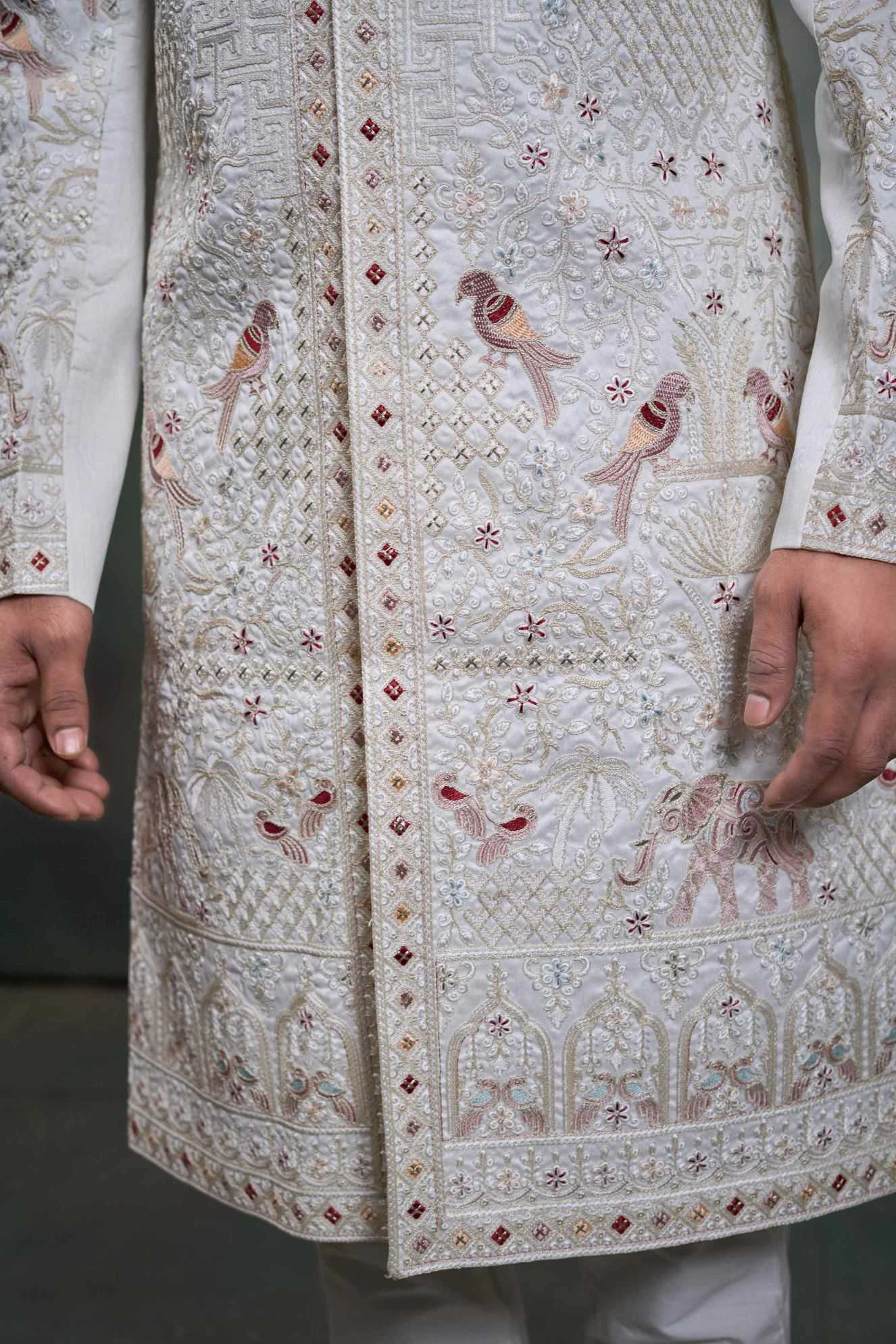YNF Wholesale Heavy Silk Wedding Sherwani RIN223 5090 - 5108 | Surat Manufacturer
