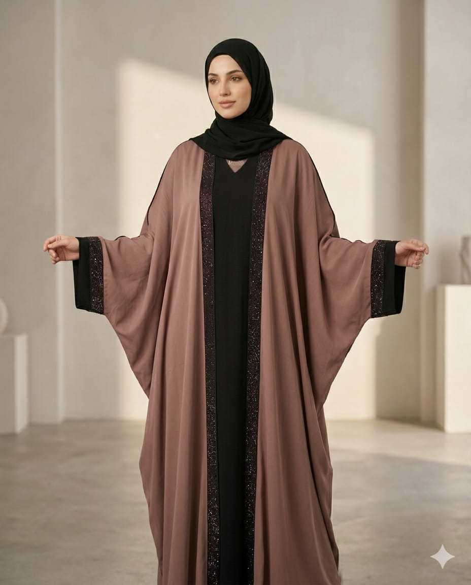 YNF Wholesale Imported Abaya KESH128 101 | Surat Manufacturer