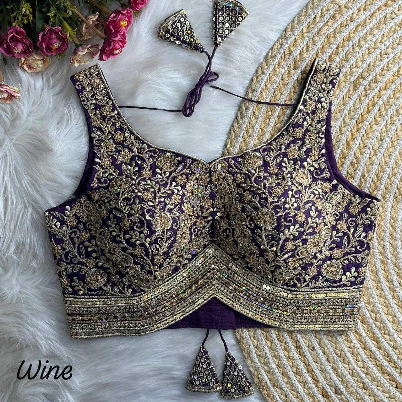 YNF Wholesale Italian Silk Designer Blouse KESH111 Italian Silk | Surat Manufacturer