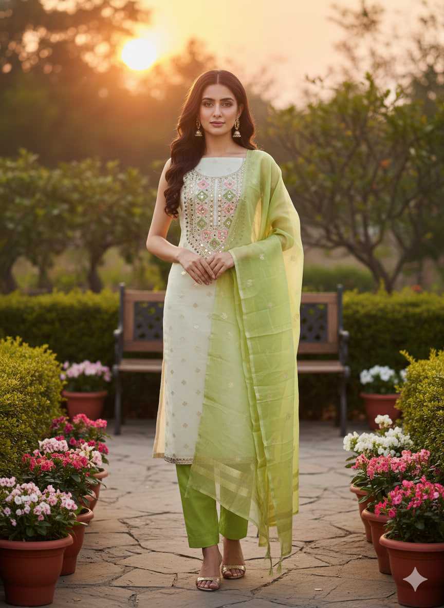 YNF Wholesale Jacquard Embroidery Suits KESH648 1513 | Surat Manufacturer