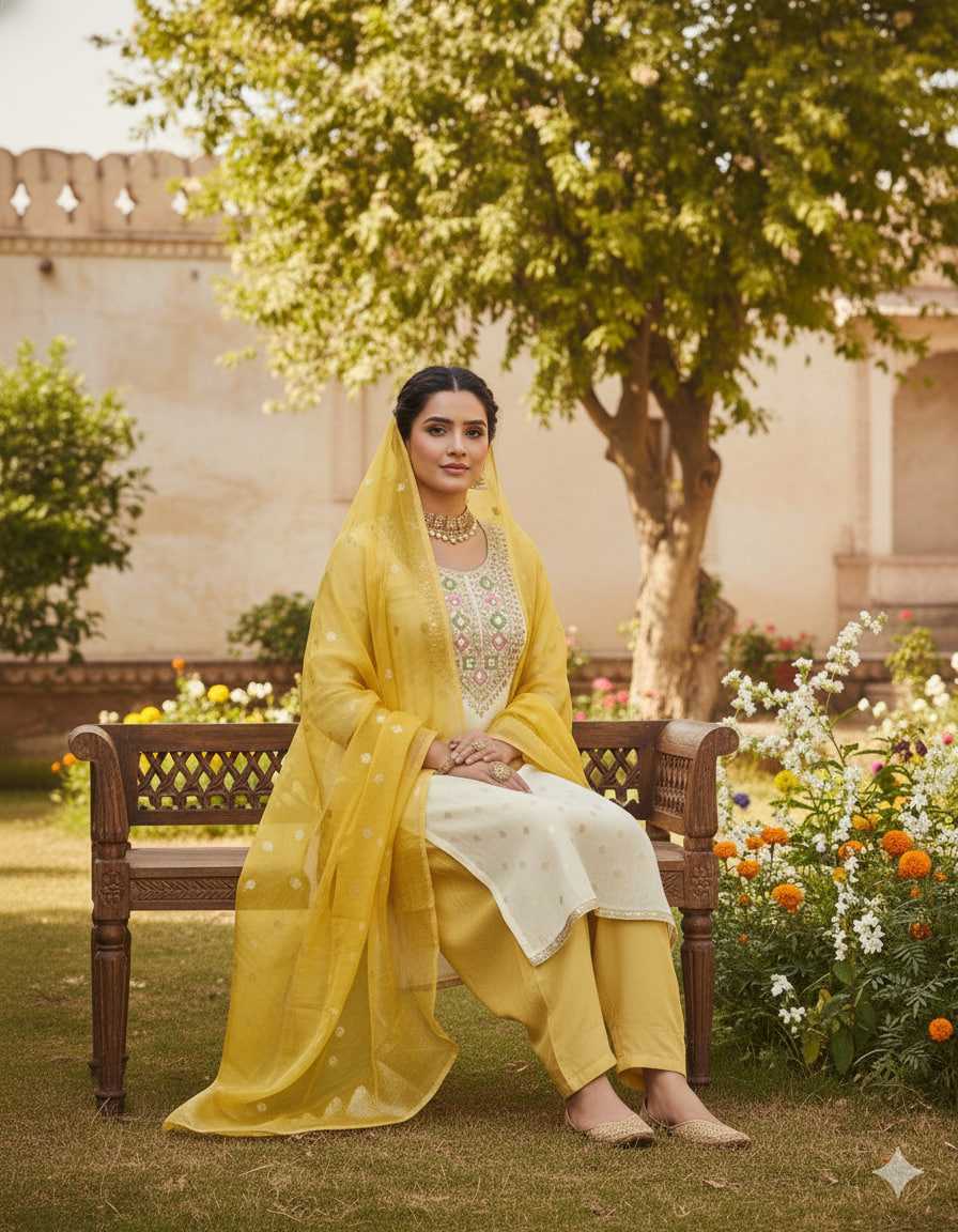 YNF Wholesale Jacquard Embroidery Suits KESH648 1513 | Surat Manufacturer