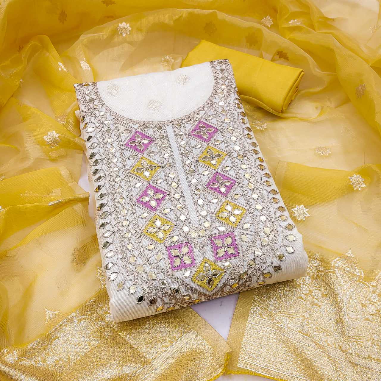 YNF Wholesale Jacquard Embroidery Suits KESH648 1513 | Surat Manufacturer