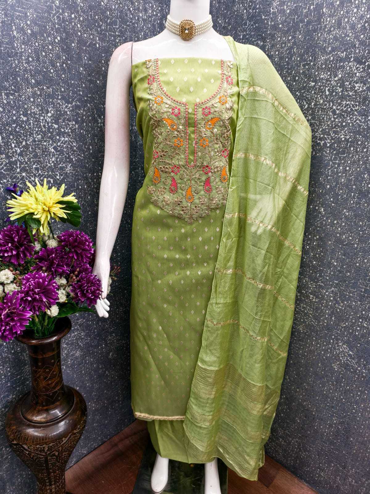 YNF Wholesale Jacquard Suit Material KESH648 1520 | Surat Manufacturer
