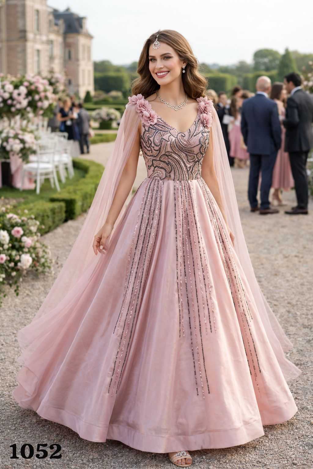 YNF Wholesale Jimmy Choo Party Gowns KESH481 CINDERELLA | Surat Manufacturer