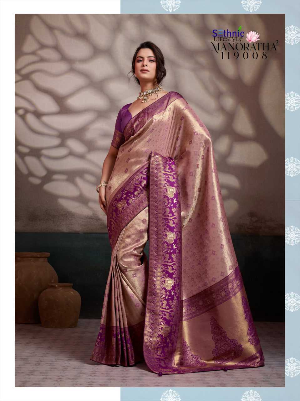 YNF Wholesale Kanjivaram Silk Kanjivaram Silk Sarees KESH113 Sethnic Lifestyle Manoratha vol-2 119001-10 | Surat Manufacturer