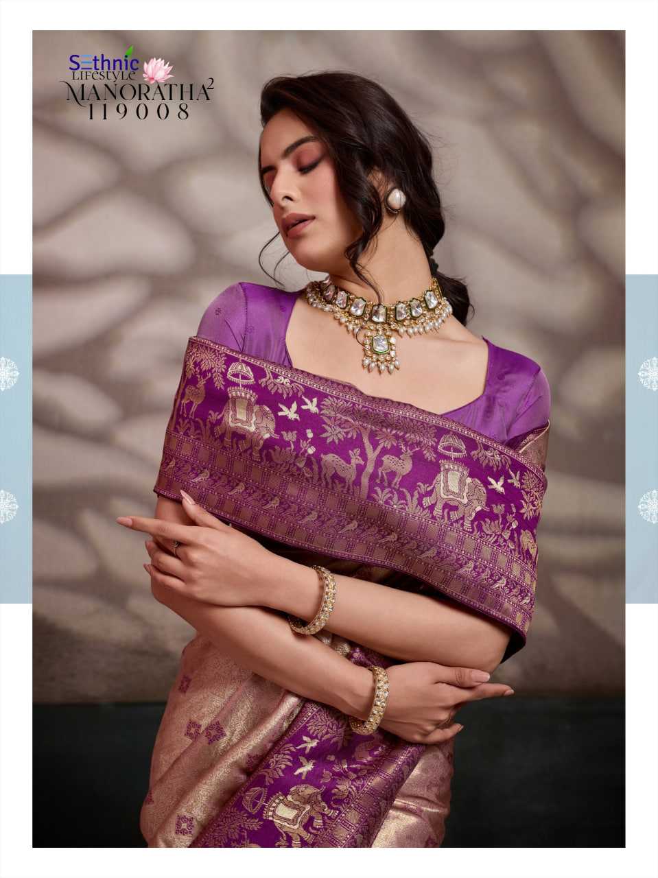 YNF Wholesale Kanjivaram Silk Kanjivaram Silk Sarees KESH113 Sethnic Lifestyle Manoratha vol-2 119001-10 | Surat Manufacturer