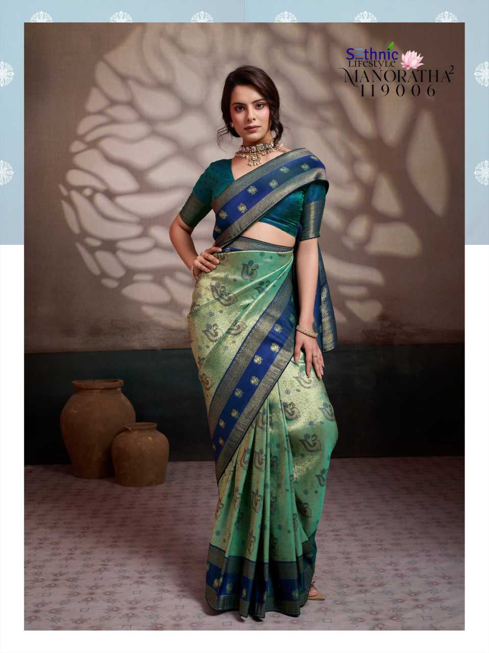 YNF Wholesale Kanjivaram Silk Kanjivaram Silk Sarees KESH113 Sethnic Lifestyle Manoratha vol-2 119001-10 | Surat Manufacturer