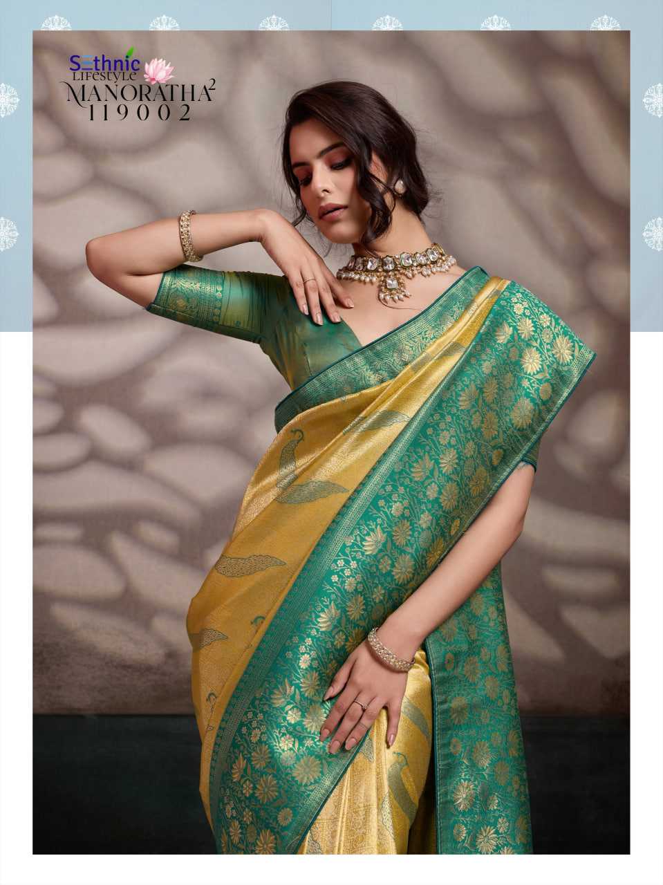 YNF Wholesale Kanjivaram Silk Kanjivaram Silk Sarees KESH113 Sethnic Lifestyle Manoratha vol-2 119001-10 | Surat Manufacturer