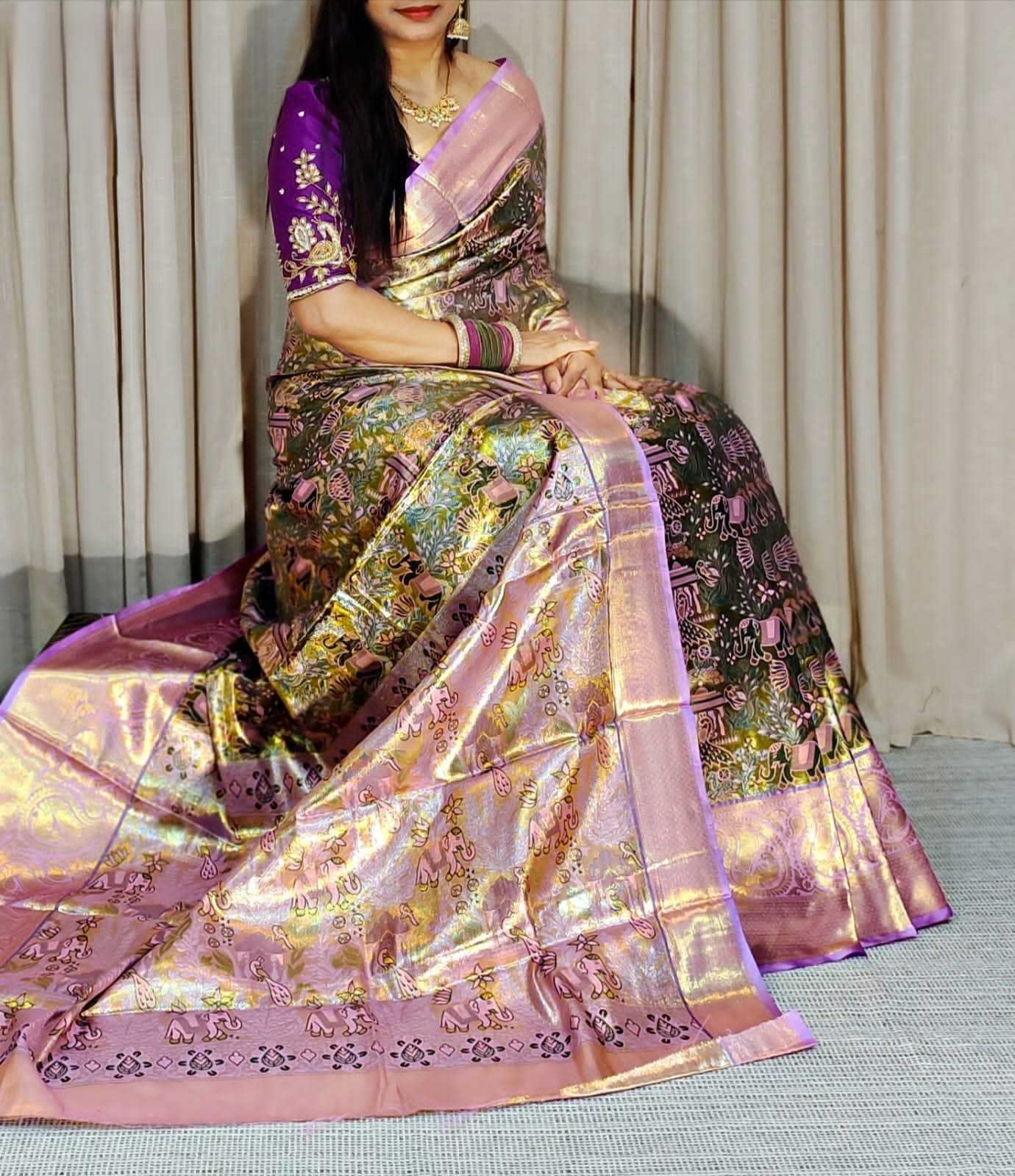 YNF Wholesale Kanjivaram Silk Kanjeevaram Sarees RIN211 Pushpa-Vol-1 | Surat Manufacturer