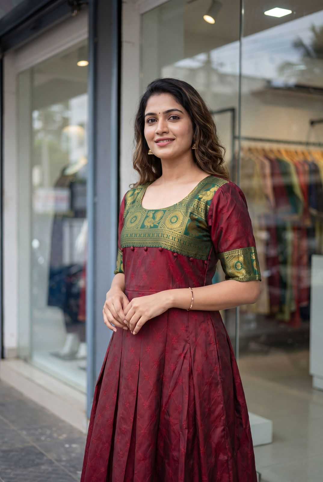 YNF Wholesale Lichi Silk Party Wear Gowns KESH481 Kalyani | Surat Manufacturer