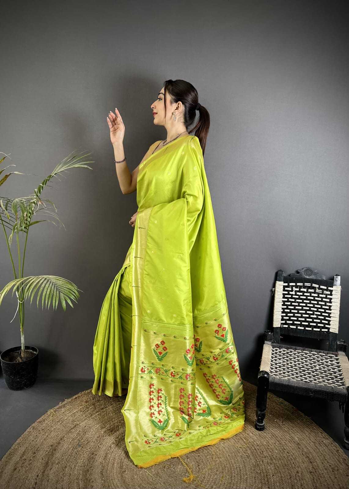 YNF Wholesale Lichi Silk Paithani Sarees KESH734 BAAWRI | Surat Manufacturer