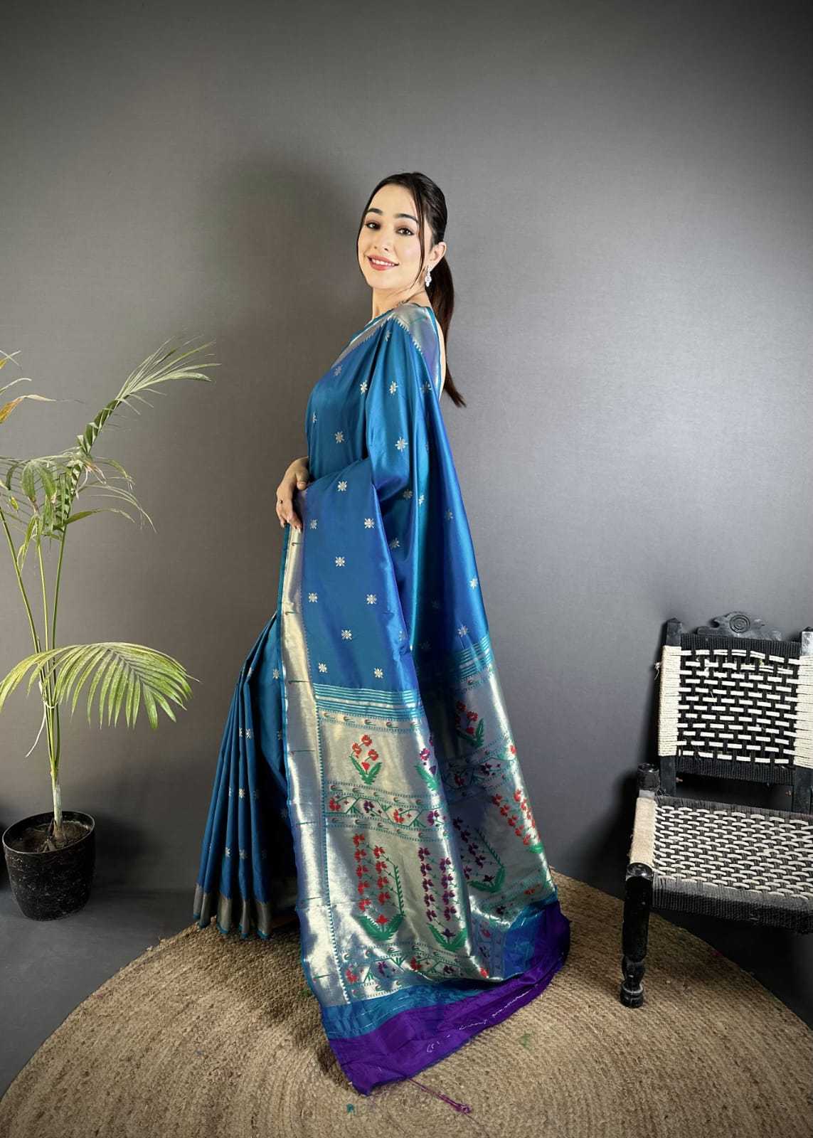 YNF Wholesale Lichi Silk Paithani Sarees KESH734 BAAWRI | Surat Manufacturer