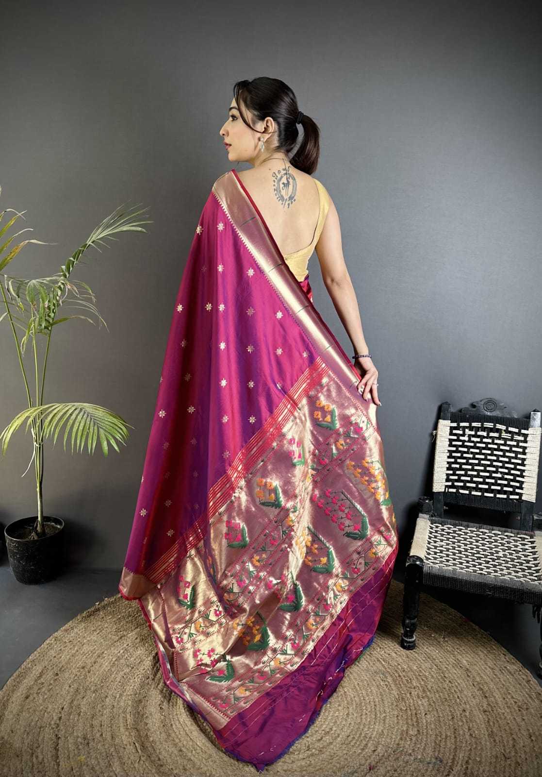 YNF Wholesale Lichi Silk Paithani Sarees KESH734 BAAWRI | Surat Manufacturer