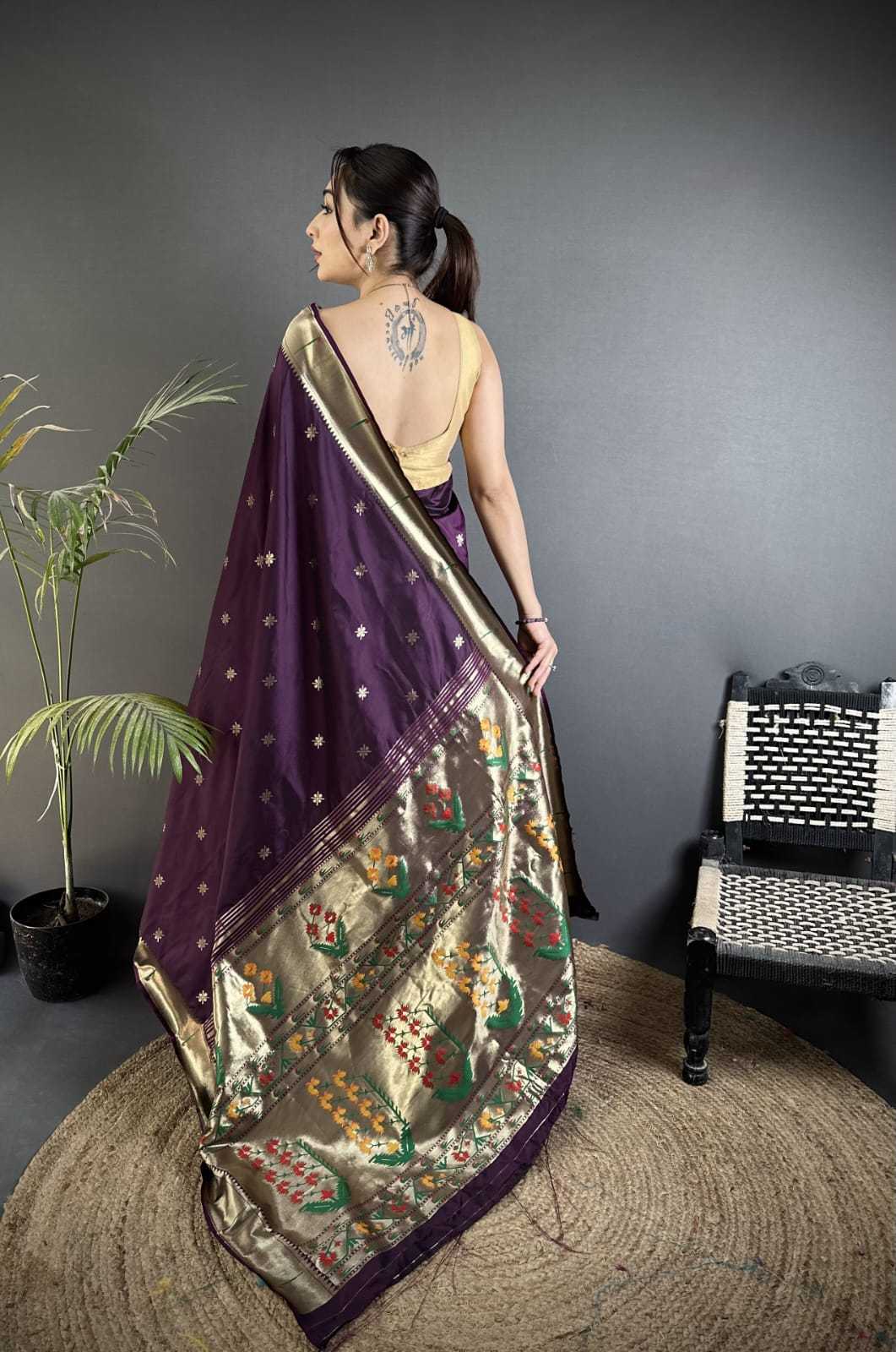 YNF Wholesale Lichi Silk Paithani Sarees KESH734 BAAWRI | Surat Manufacturer