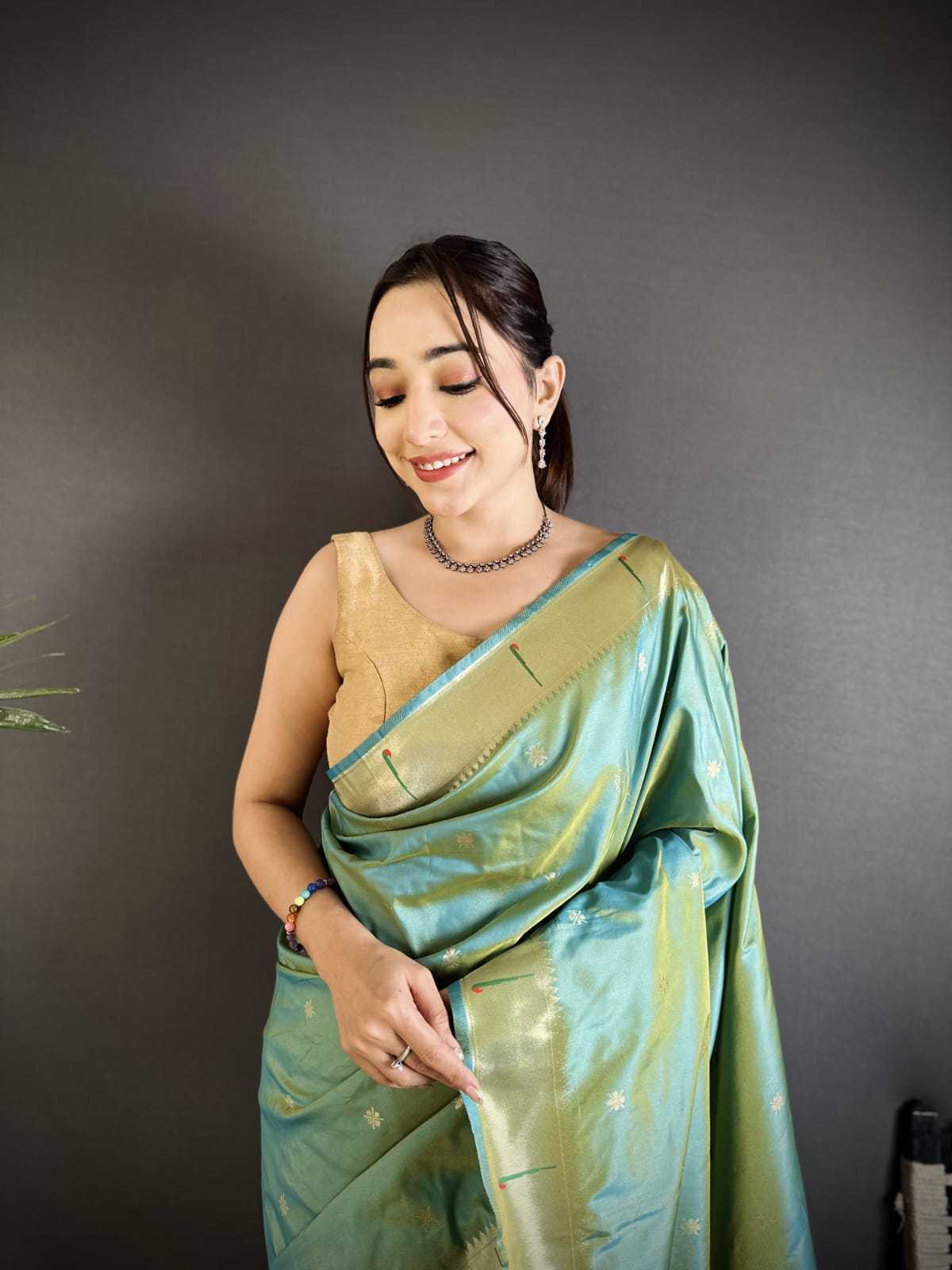 YNF Wholesale Lichi Silk Paithani Sarees KESH734 BAAWRI | Surat Manufacturer