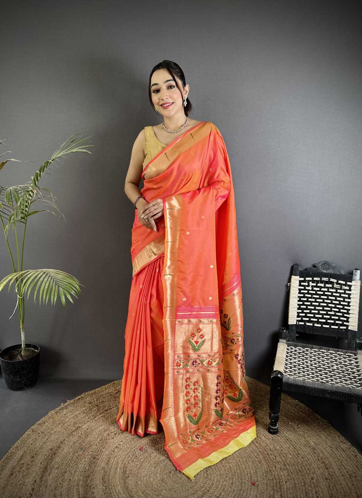 YNF Wholesale Lichi Silk Paithani Sarees KESH734 BAAWRI | Surat Manufacturer