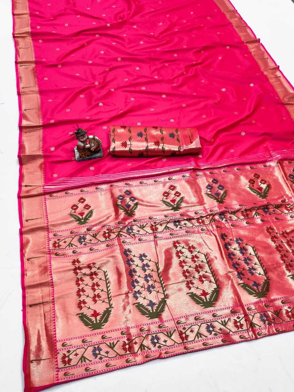 YNF Wholesale Lichi Silk Paithani Sarees KESH734 BAAWRI | Surat Manufacturer