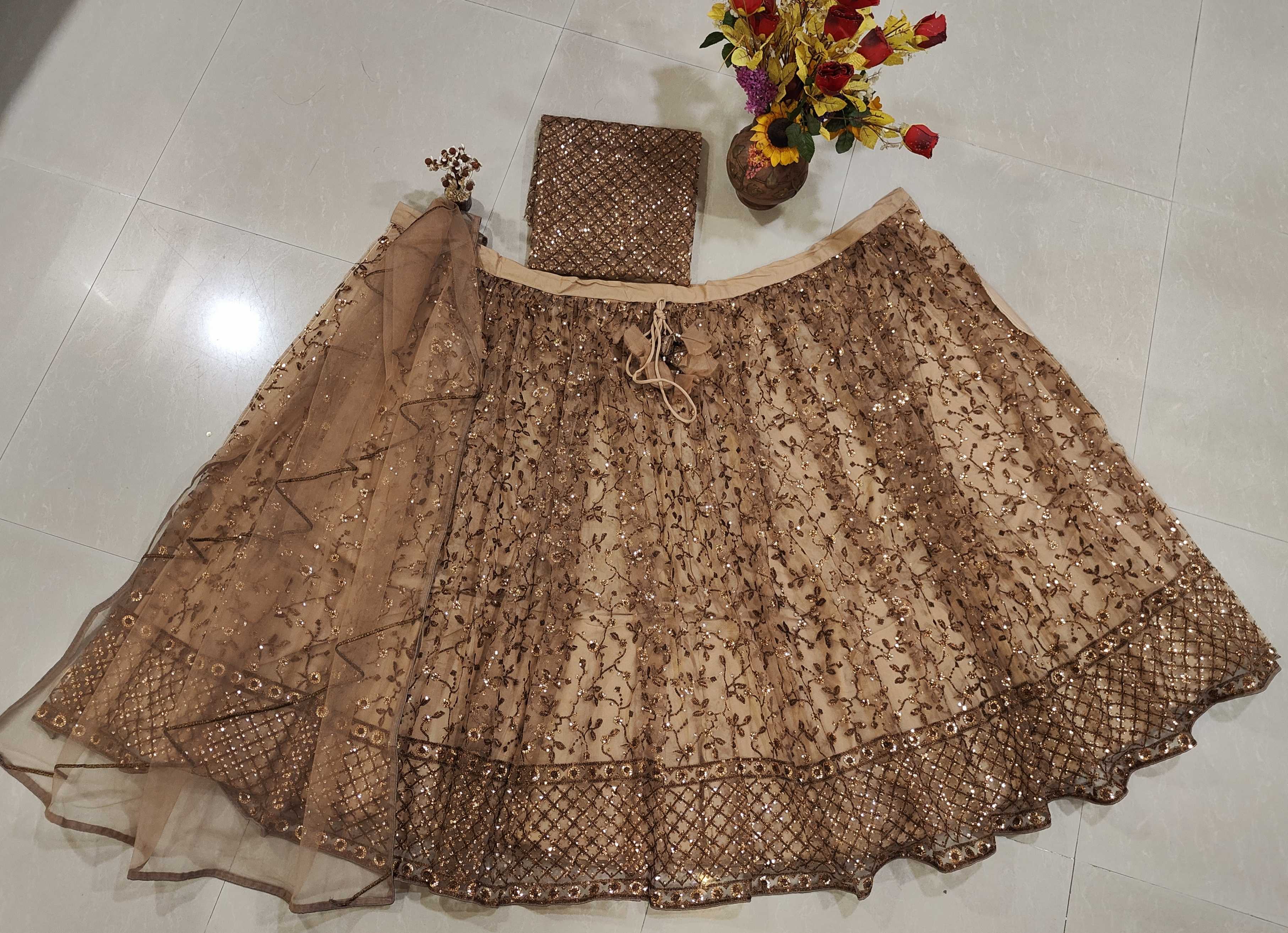 YNF Wholesale Net Embroidered Lehenga KESH108 362 | Surat Manufacturer