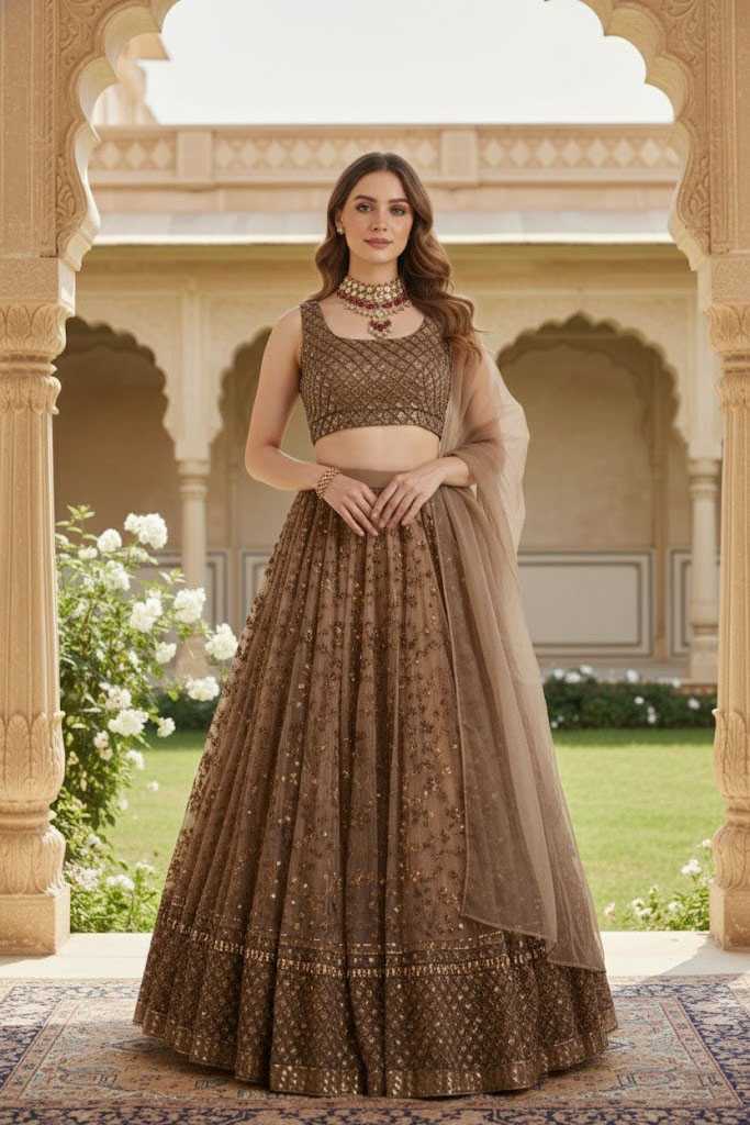YNF Wholesale Net Embroidered Lehenga KESH108 362 | Surat Manufacturer