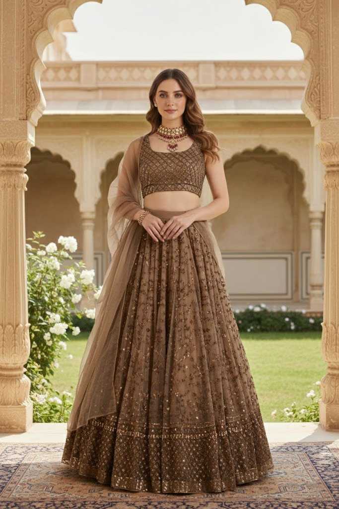 YNF Wholesale Net Embroidered Lehenga KESH108 362 | Surat Manufacturer