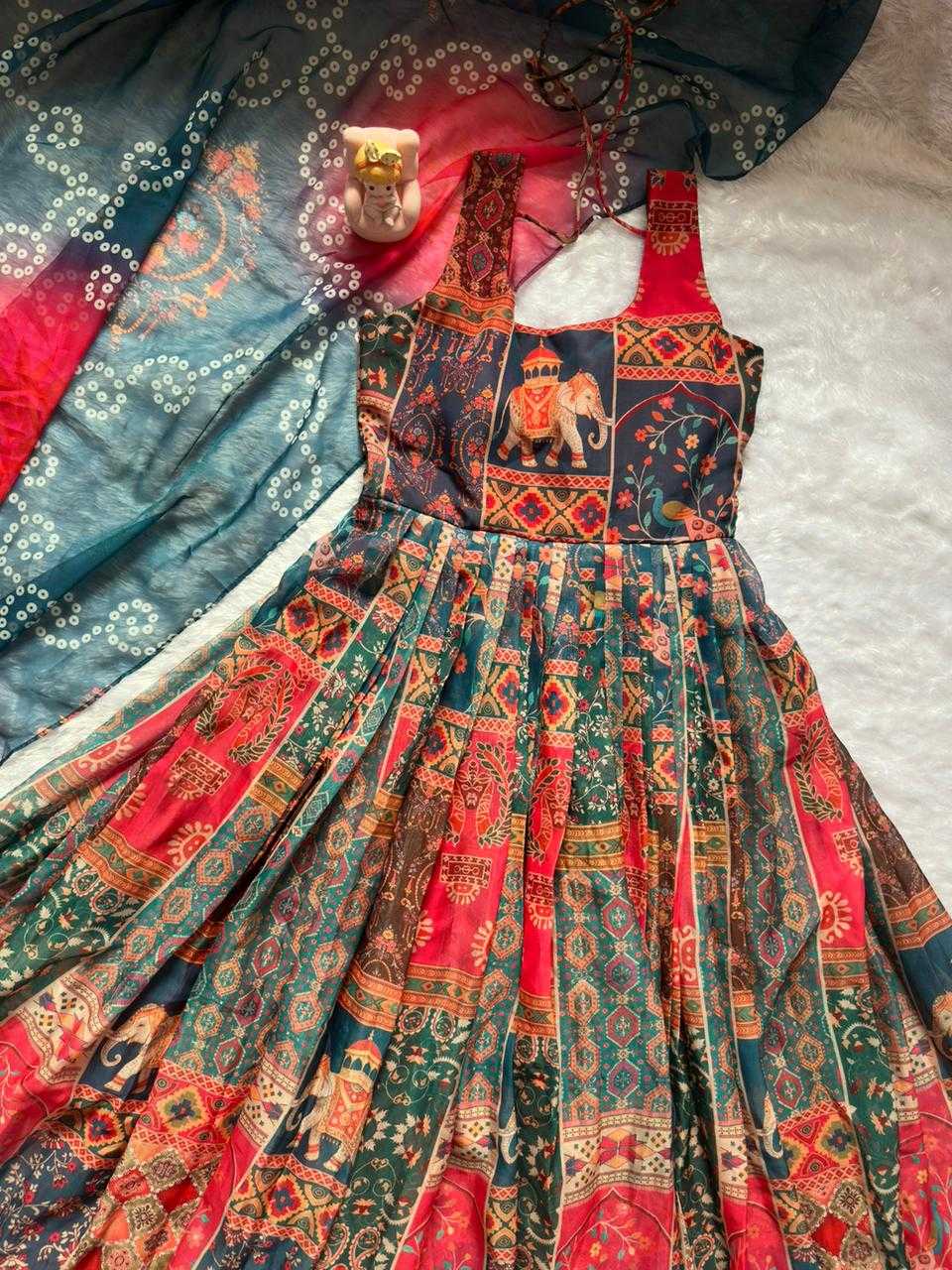 YNF Wholesale Organza Printed Gowns KESH522 122 | Surat Manufacturer