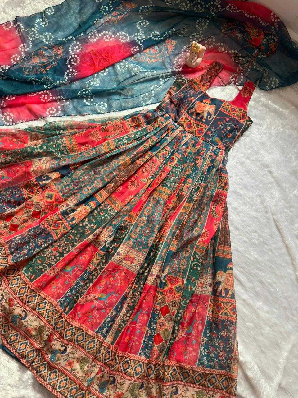 YNF Wholesale Organza Anarkali Gown KESH522 KR : 122 | Surat Manufacturer
