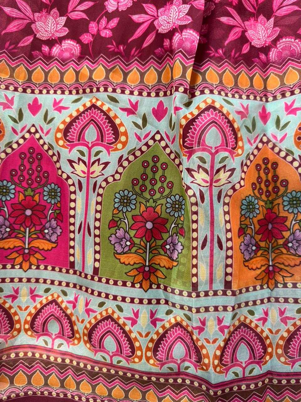 YNF Wholesale Organza Silk Printed Gowns KESH522 KR 116 | Surat Manufacturer