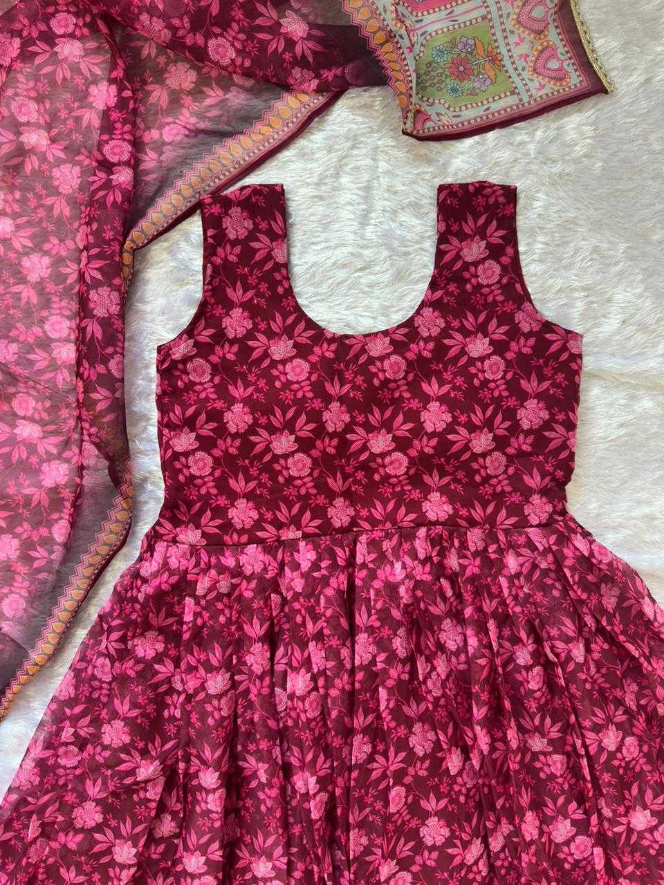 YNF Wholesale Organza Silk Printed Gowns KESH522 KR 116 | Surat Manufacturer