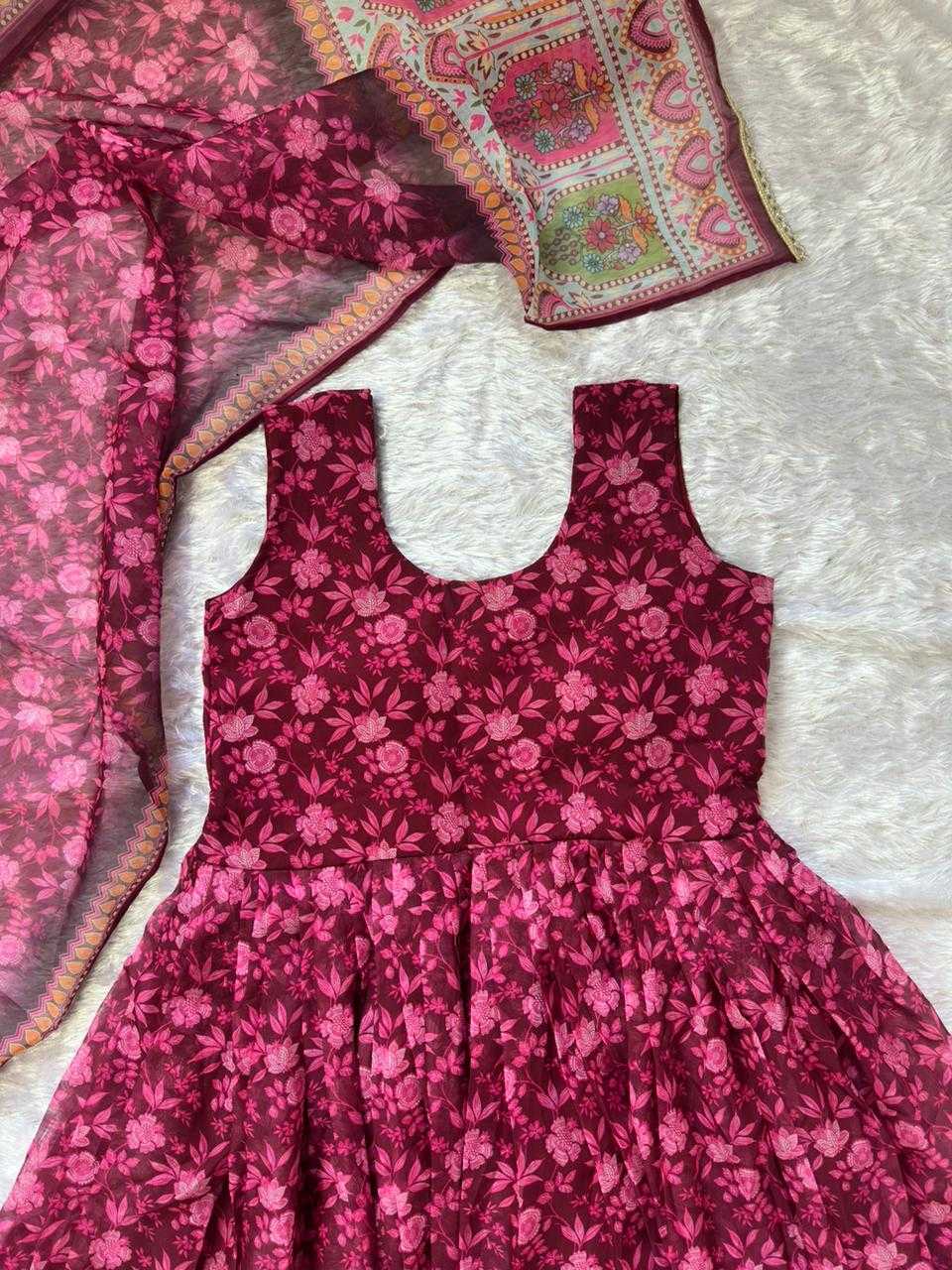 YNF Wholesale Organza Silk Printed Gowns KESH522 KR 116 | Surat Manufacturer