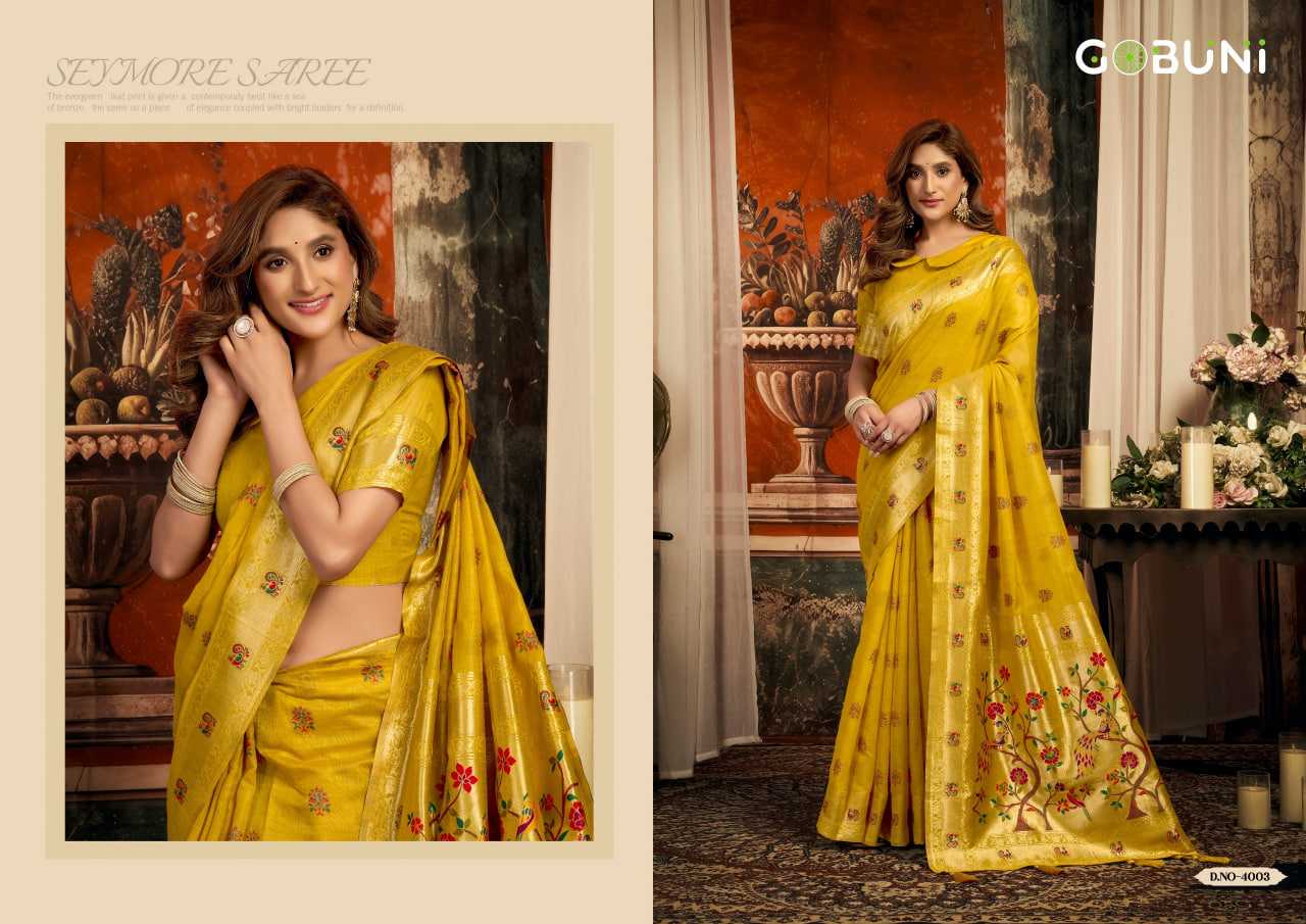 YNF Wholesale Paithani Silk Paithani Sarees KESH113 Gobuni Sakshi 4001-06 | Surat Manufacturer