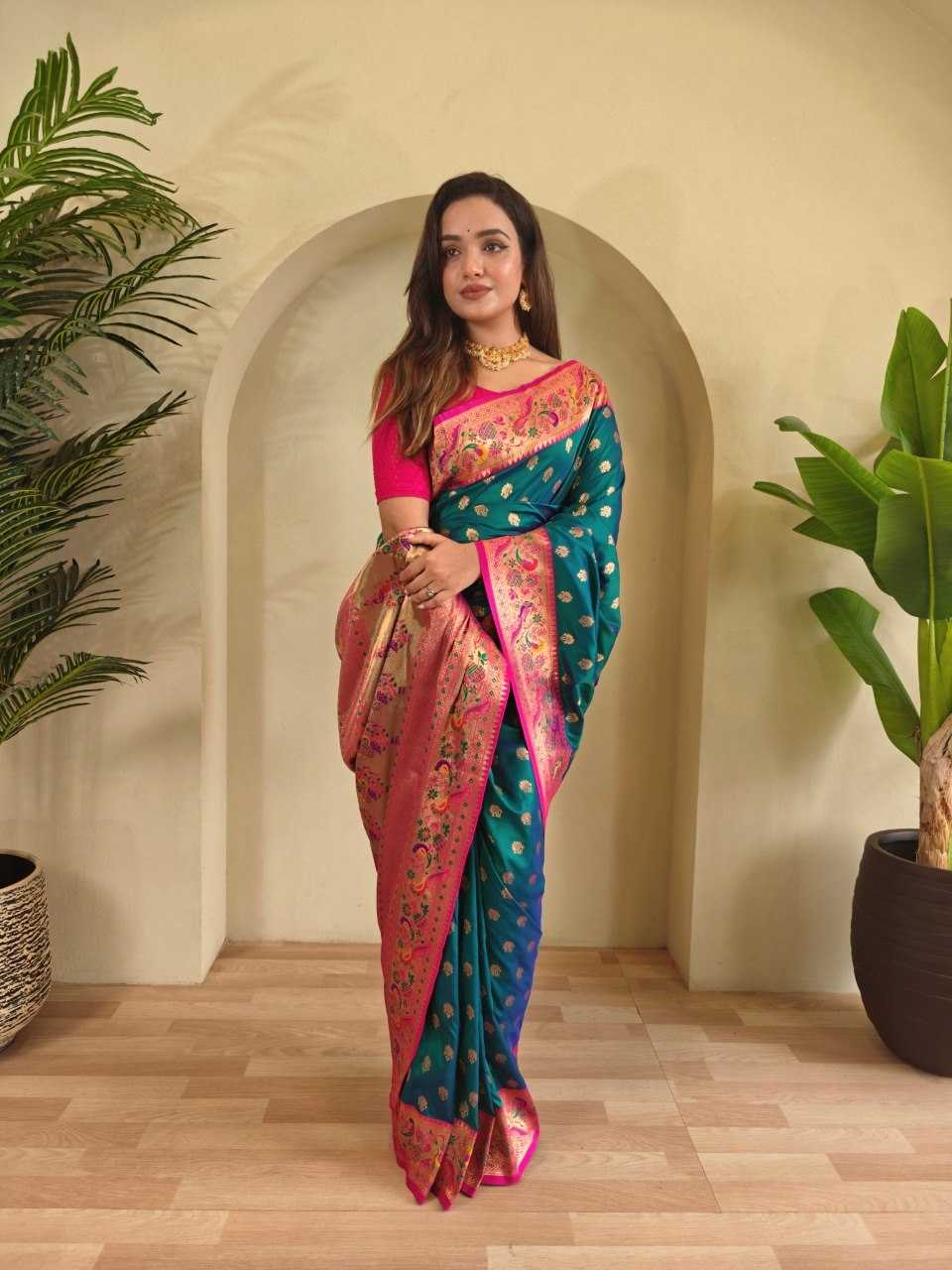 YNF Wholesale Paithani Silk Paithani Sarees KESH249 : Aanchal | Surat Manufacturer