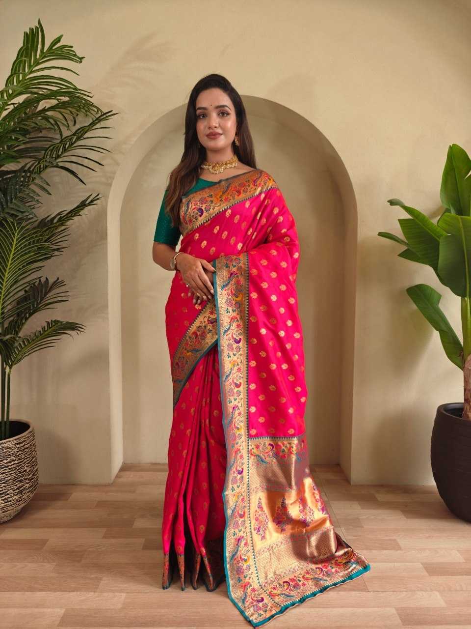 YNF Wholesale Paithani Silk Paithani Sarees KESH249 : Aanchal | Surat Manufacturer