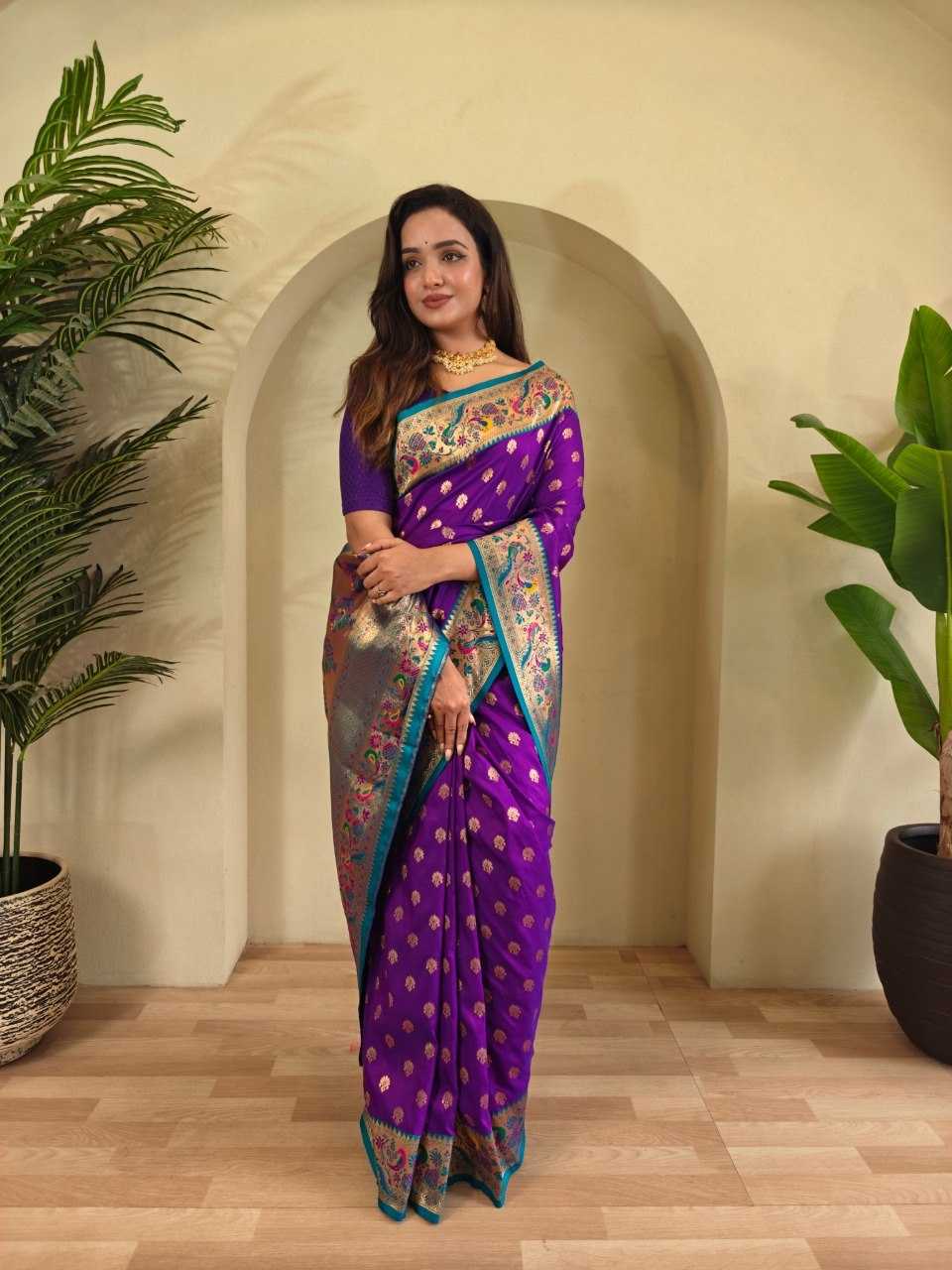 YNF Wholesale Paithani Silk Paithani Sarees KESH249 : Aanchal | Surat Manufacturer