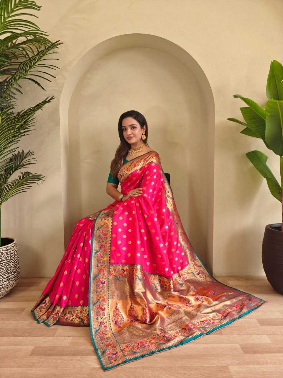 YNF Wholesale Paithani Silk Paithani Sarees KESH249 : Aanchal | Surat Manufacturer