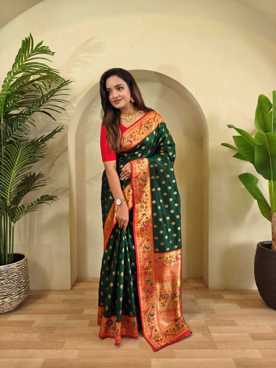 YNF Wholesale Paithani Silk Paithani Sarees KESH249 : Aanchal | Surat Manufacturer